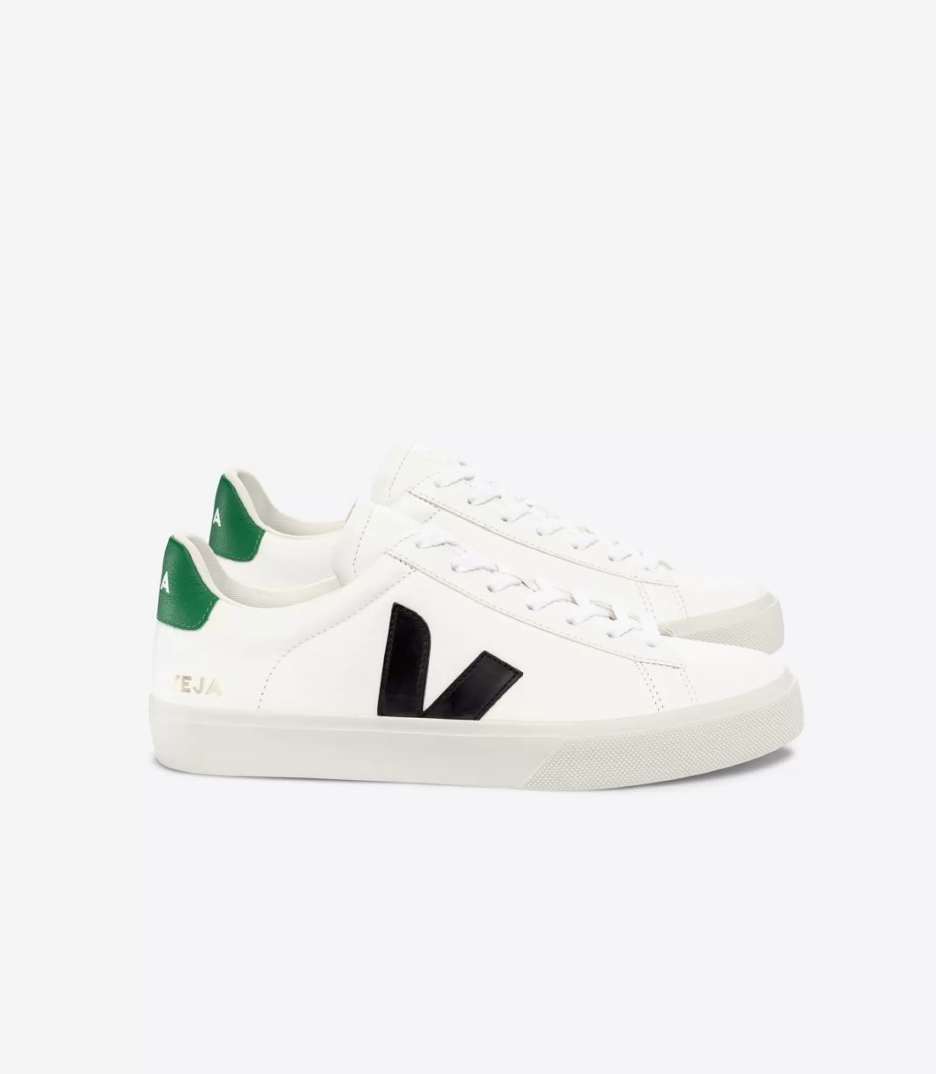 Sale VEJA Campo Chromefree Leather White Black Emeraude