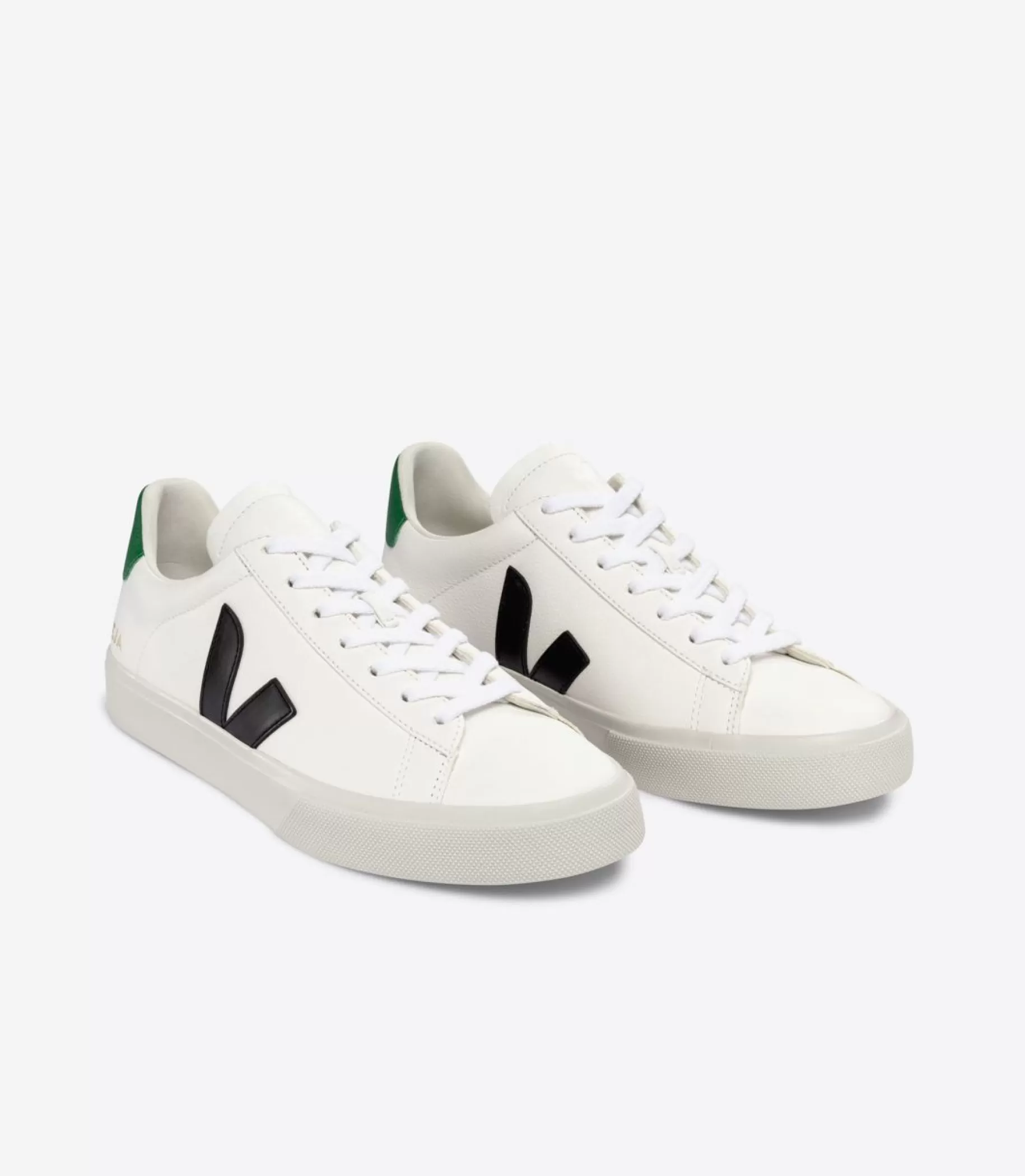 Sale VEJA Campo Chromefree Leather White Black Emeraude