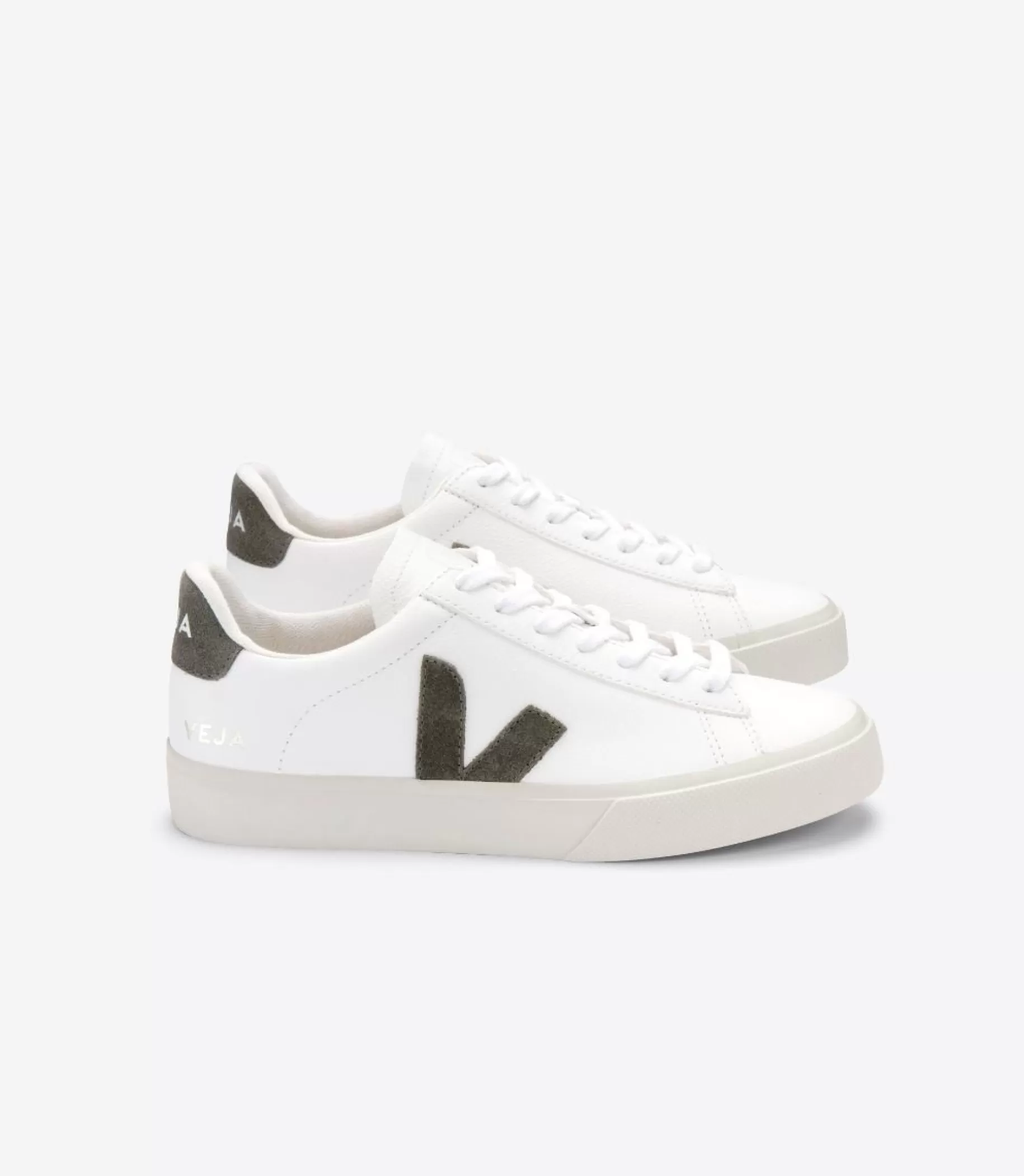 New VEJA Campo Chromefree Leather White Kaki