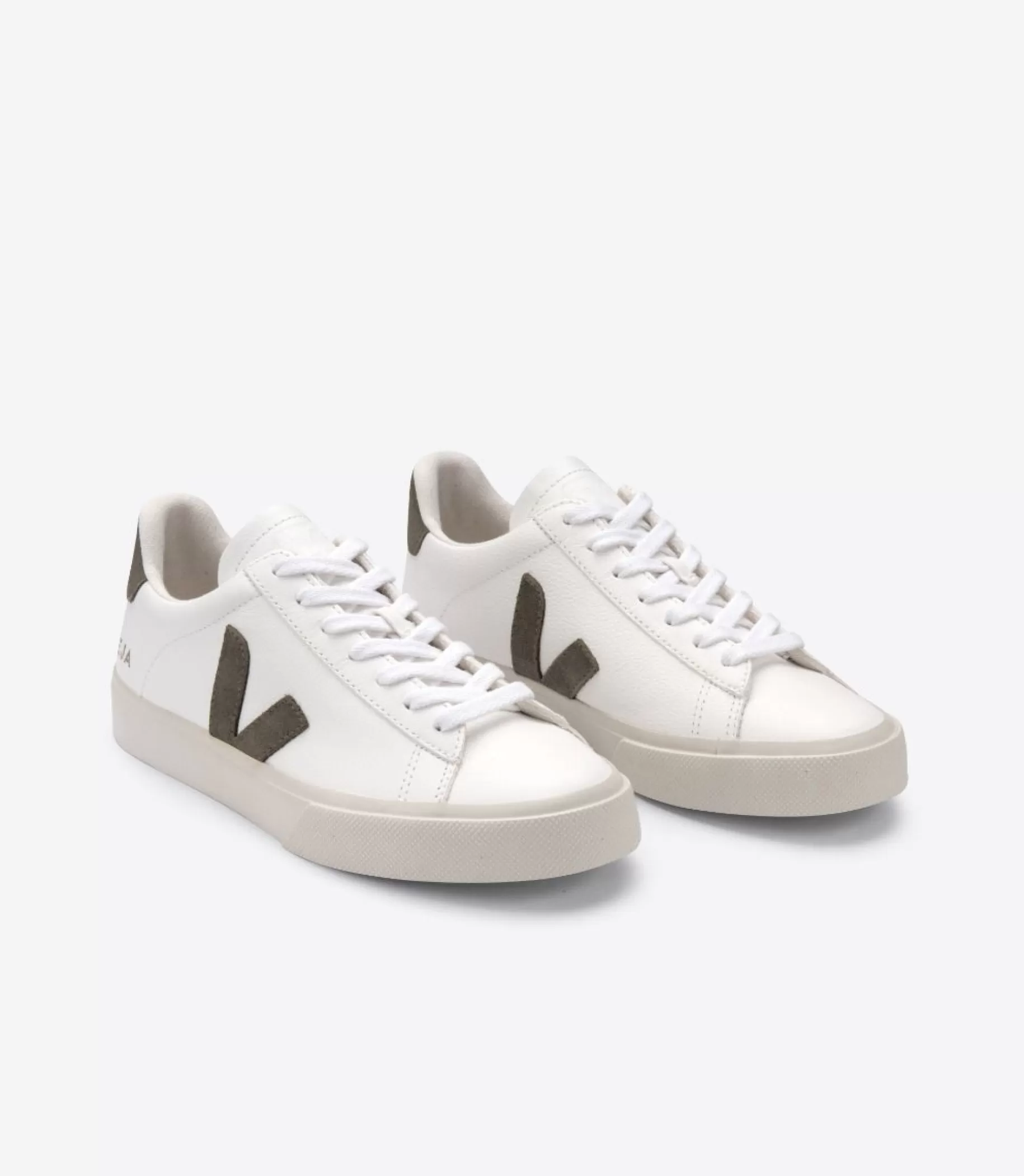New VEJA Campo Chromefree Leather White Kaki