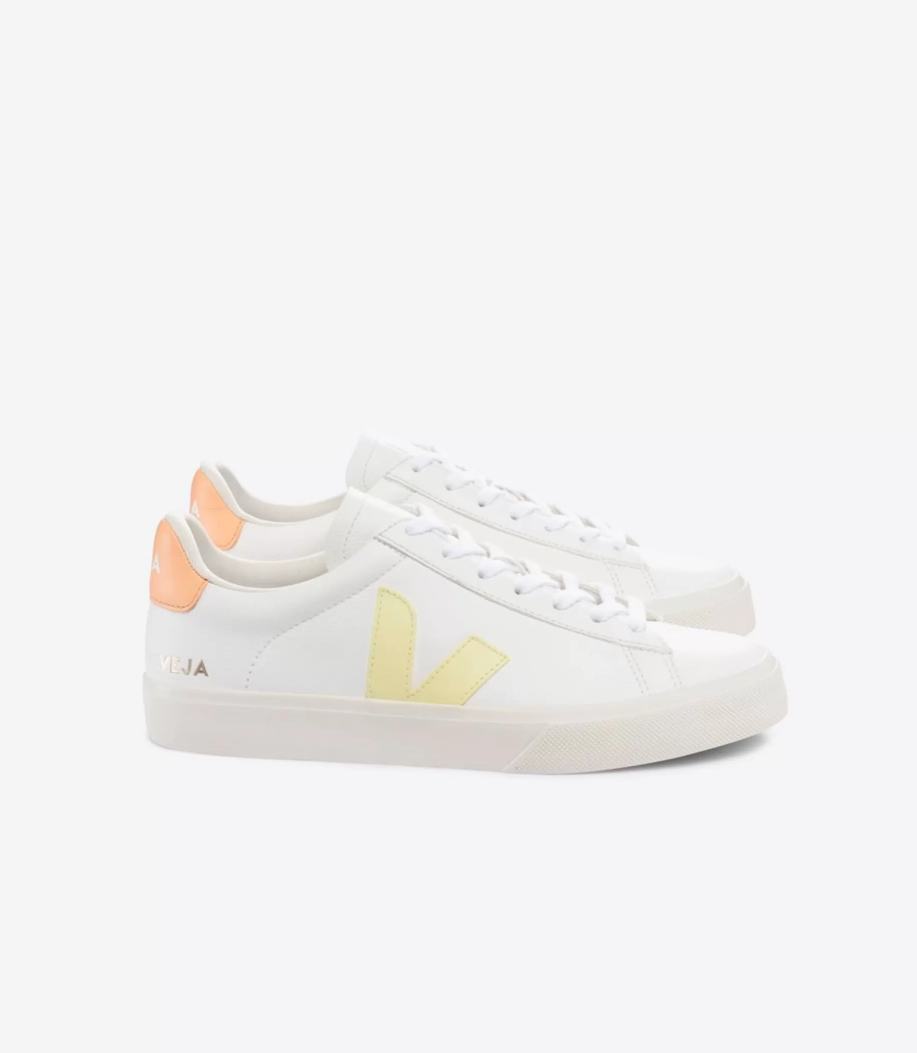 Flash Sale VEJA Campo Chromefree Leather White Sun Peach