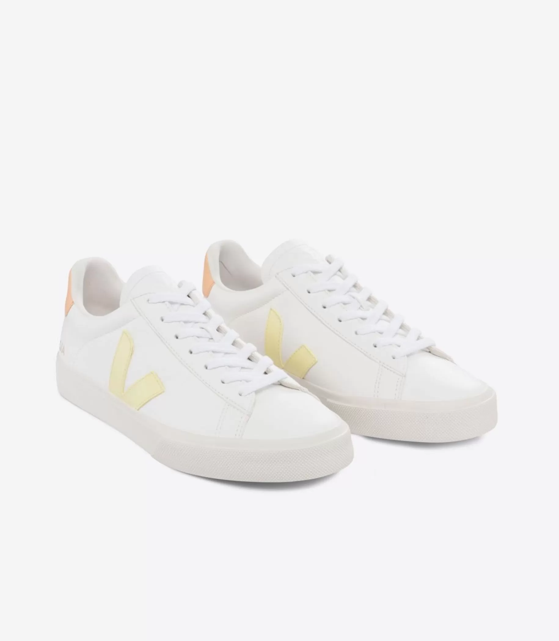Flash Sale VEJA Campo Chromefree Leather White Sun Peach