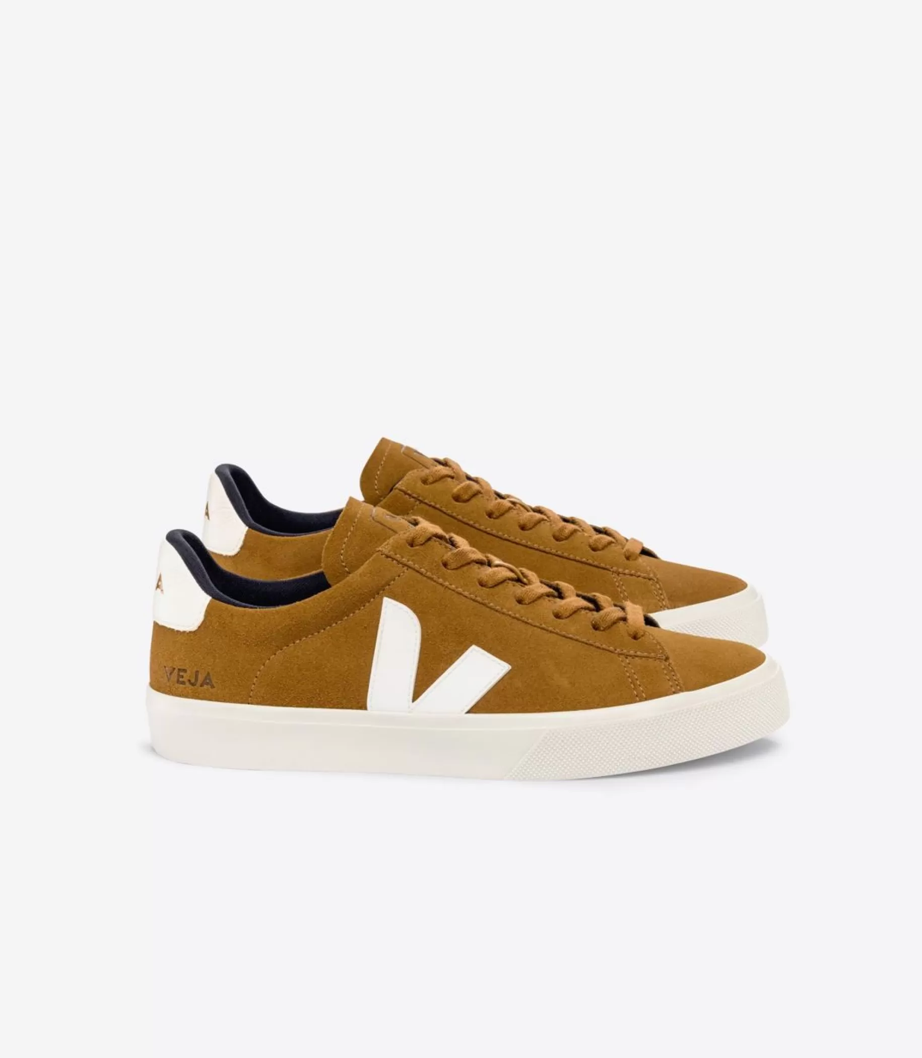 Discount VEJA Campo Suede Camel White