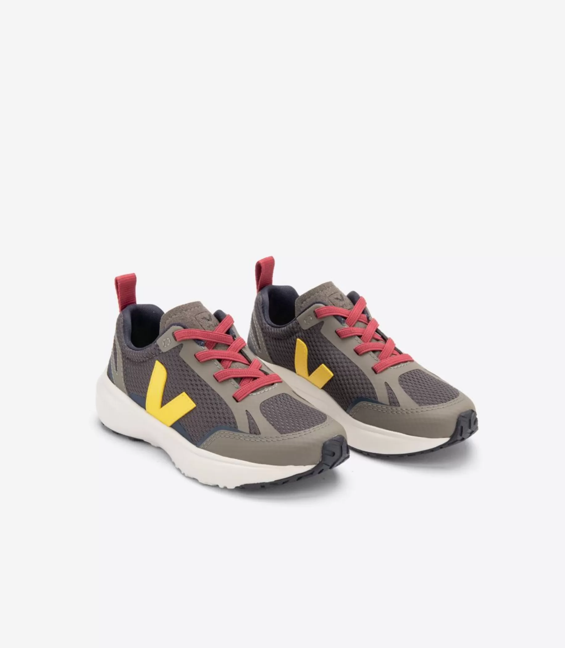 New VEJA Canary Elastic Laces Alveomesh Grafite Tonic