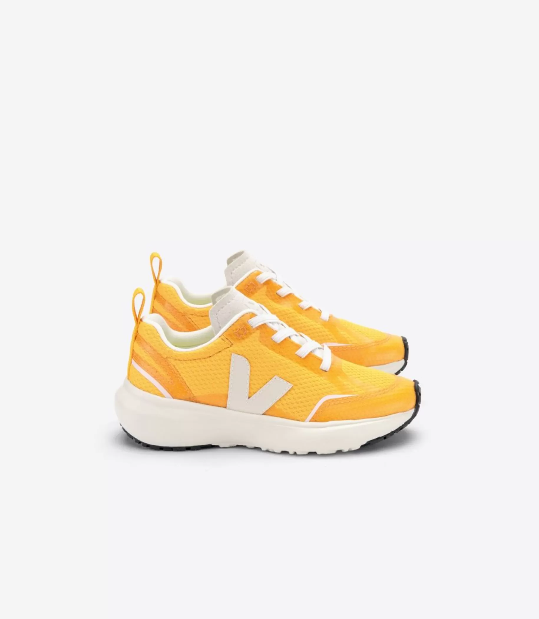 Cheap VEJA Canary Elastic Laces Alveomesh Ouro Pierre