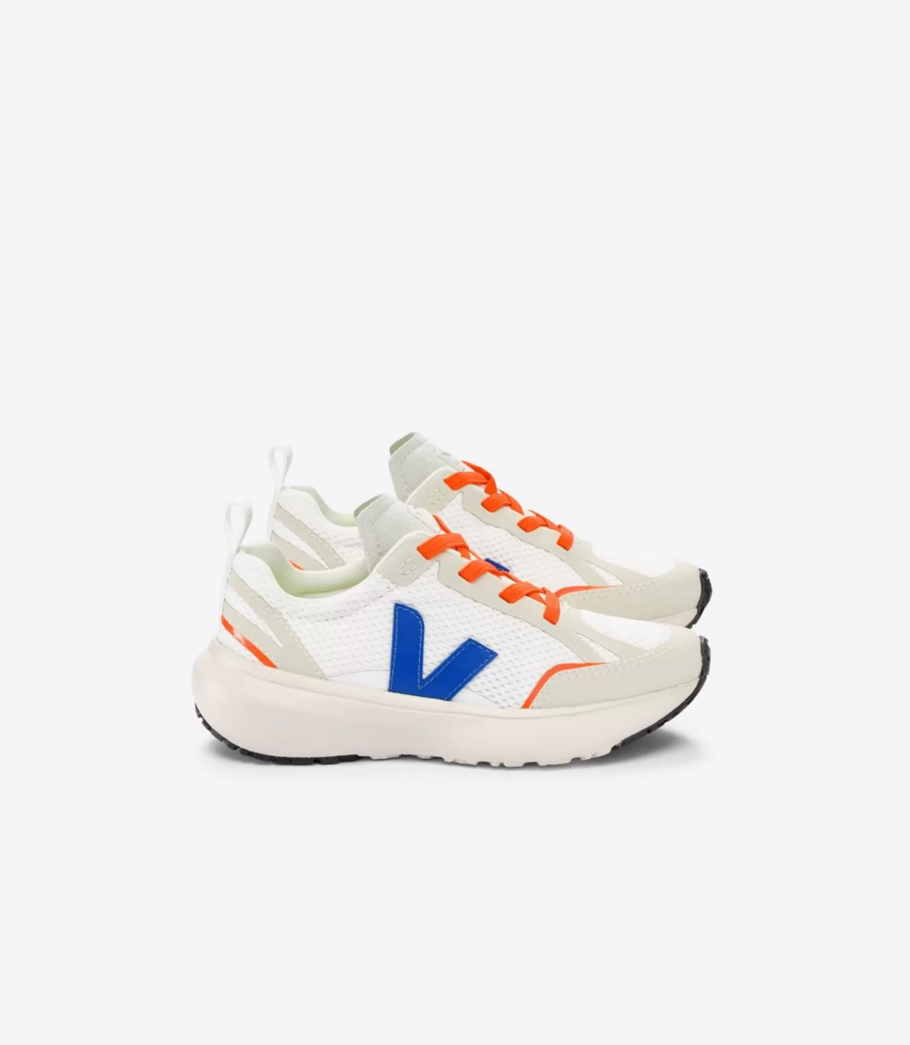 Clearance VEJA Canary Elastic Laces Alveomesh White Indigo