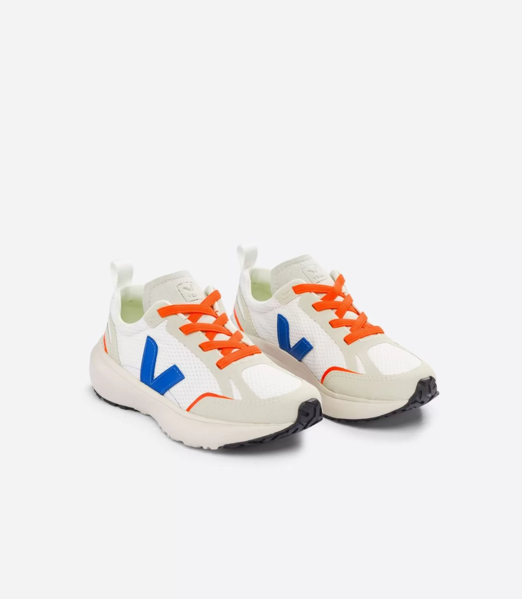Clearance VEJA Canary Elastic Laces Alveomesh White Indigo