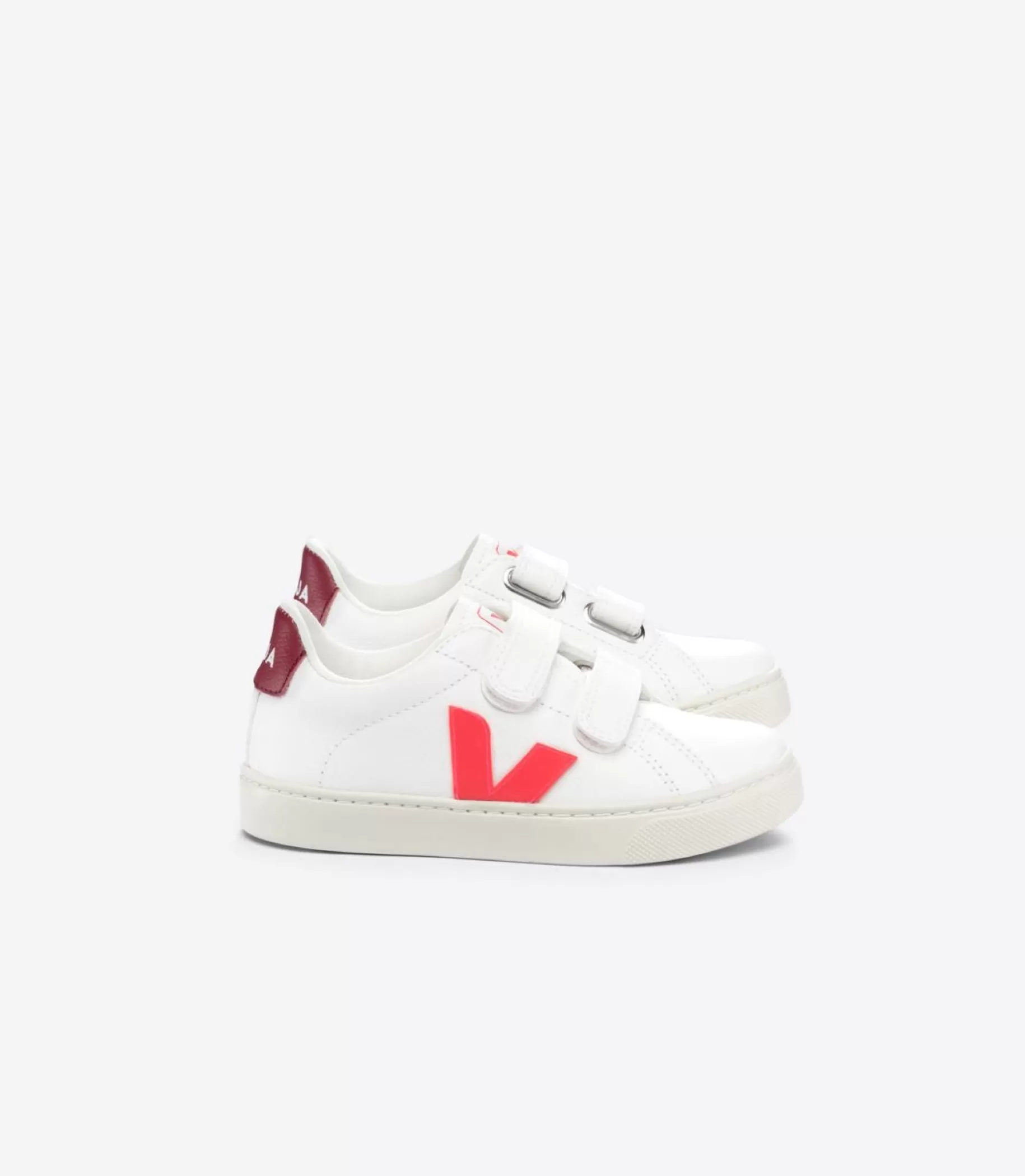 Discount VEJA Esplar Chromefree Leather White Rose Fluo Marsala