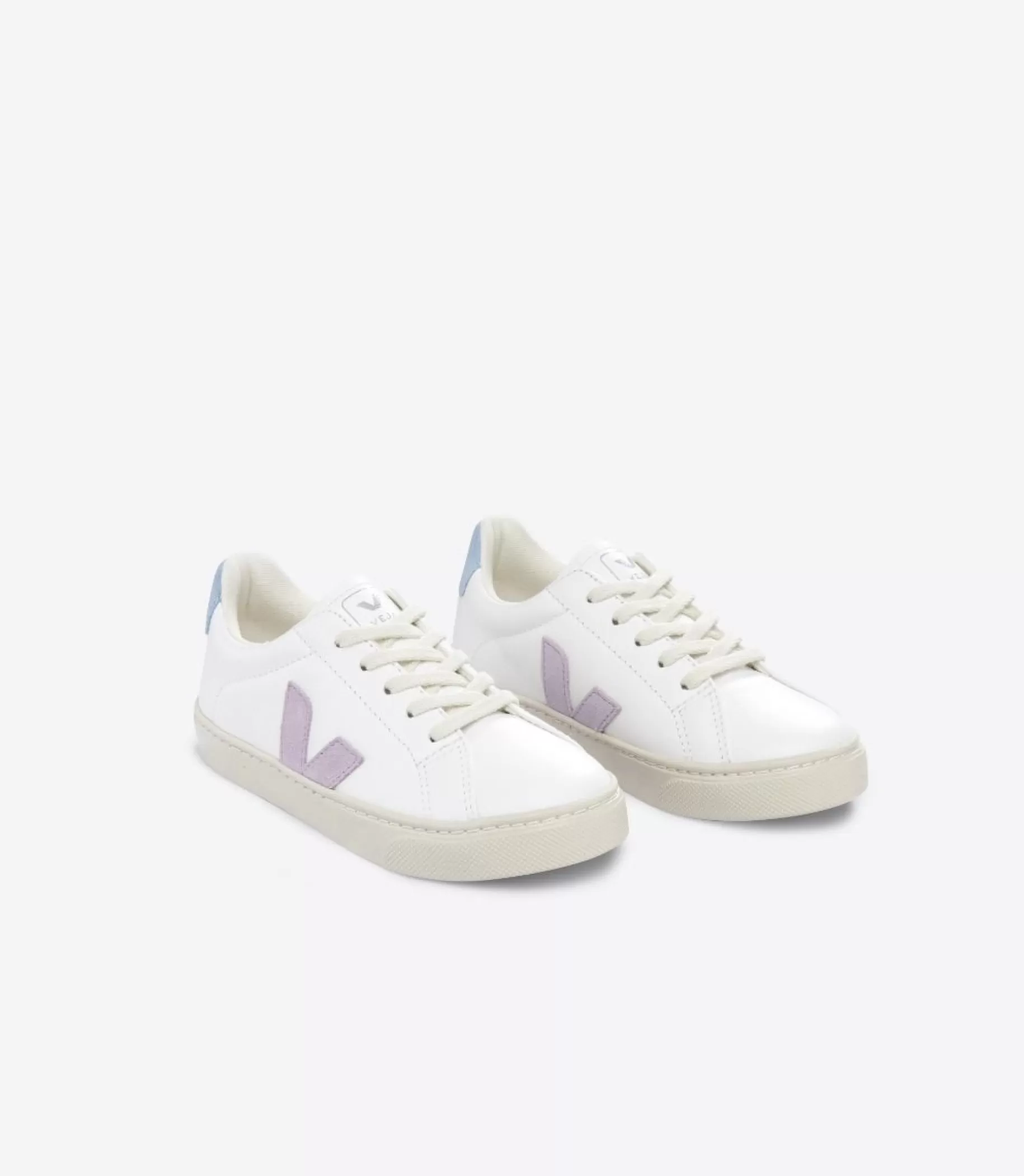Shop VEJA Esplar Laces Chromefree Leather Extra White Parme Steel