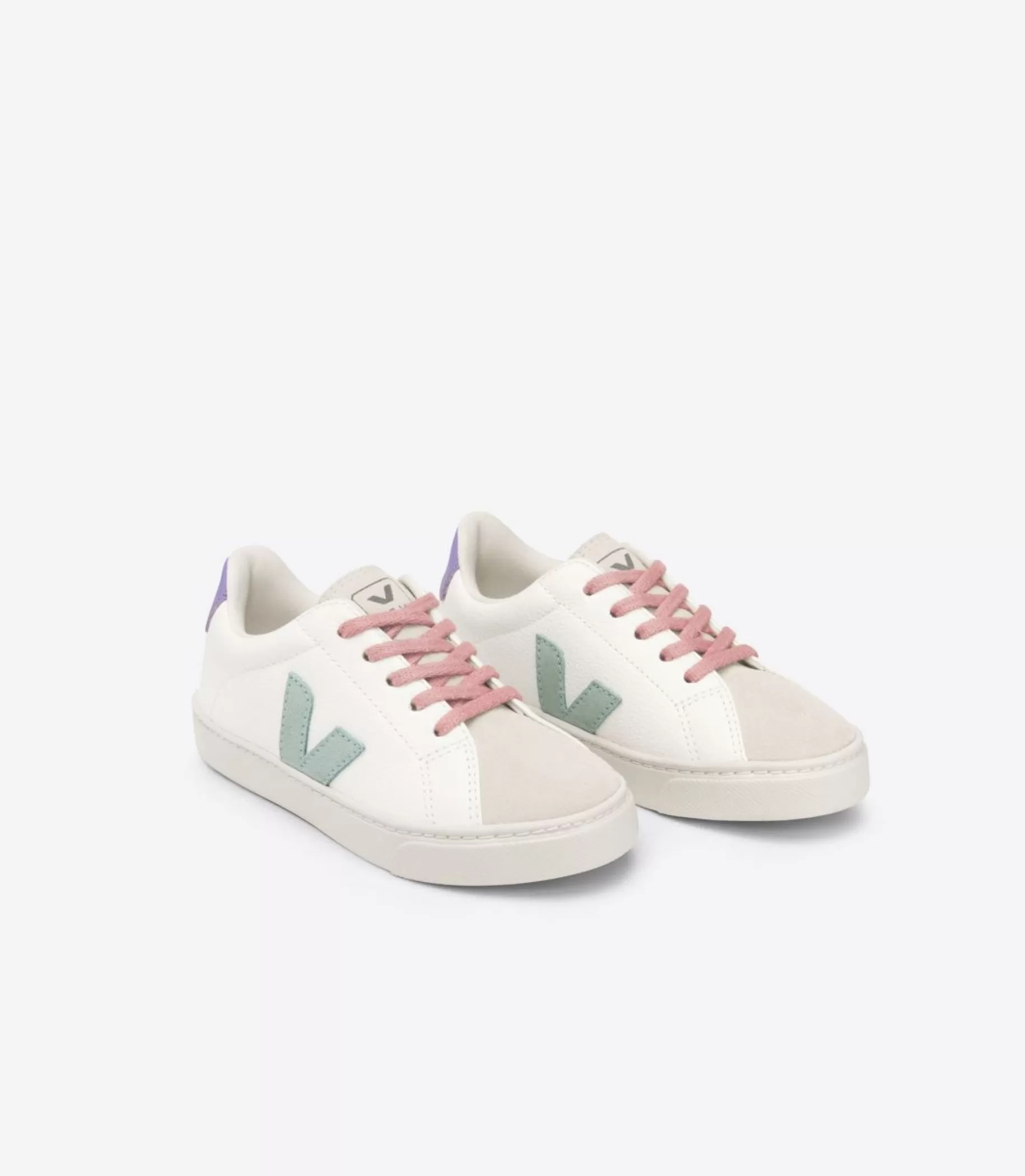 Hot VEJA Esplar Laces Chromefree Leather White Matcha Lavande