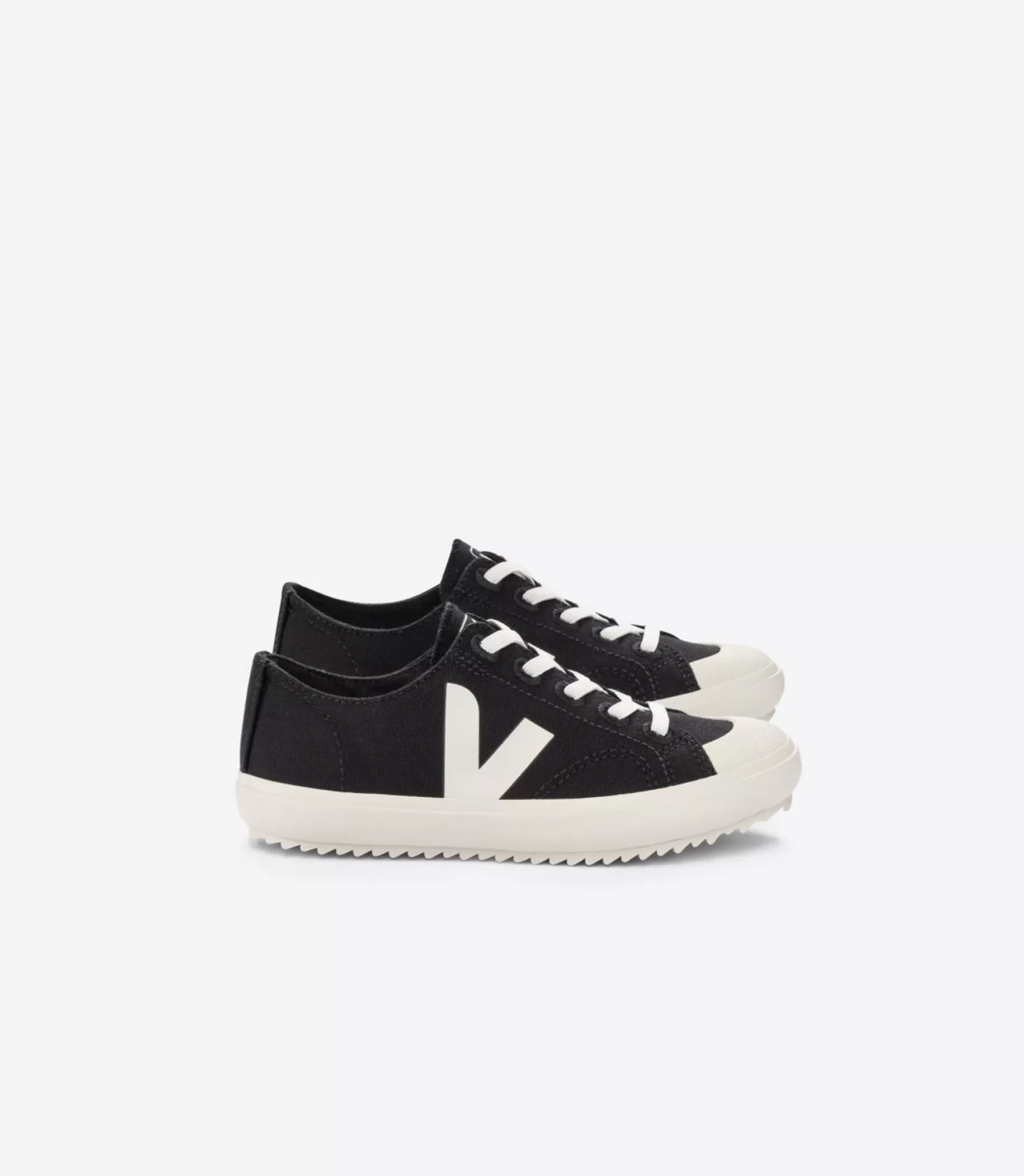 Flash Sale VEJA Flip Elastic Laces Canvas Black Pierre
