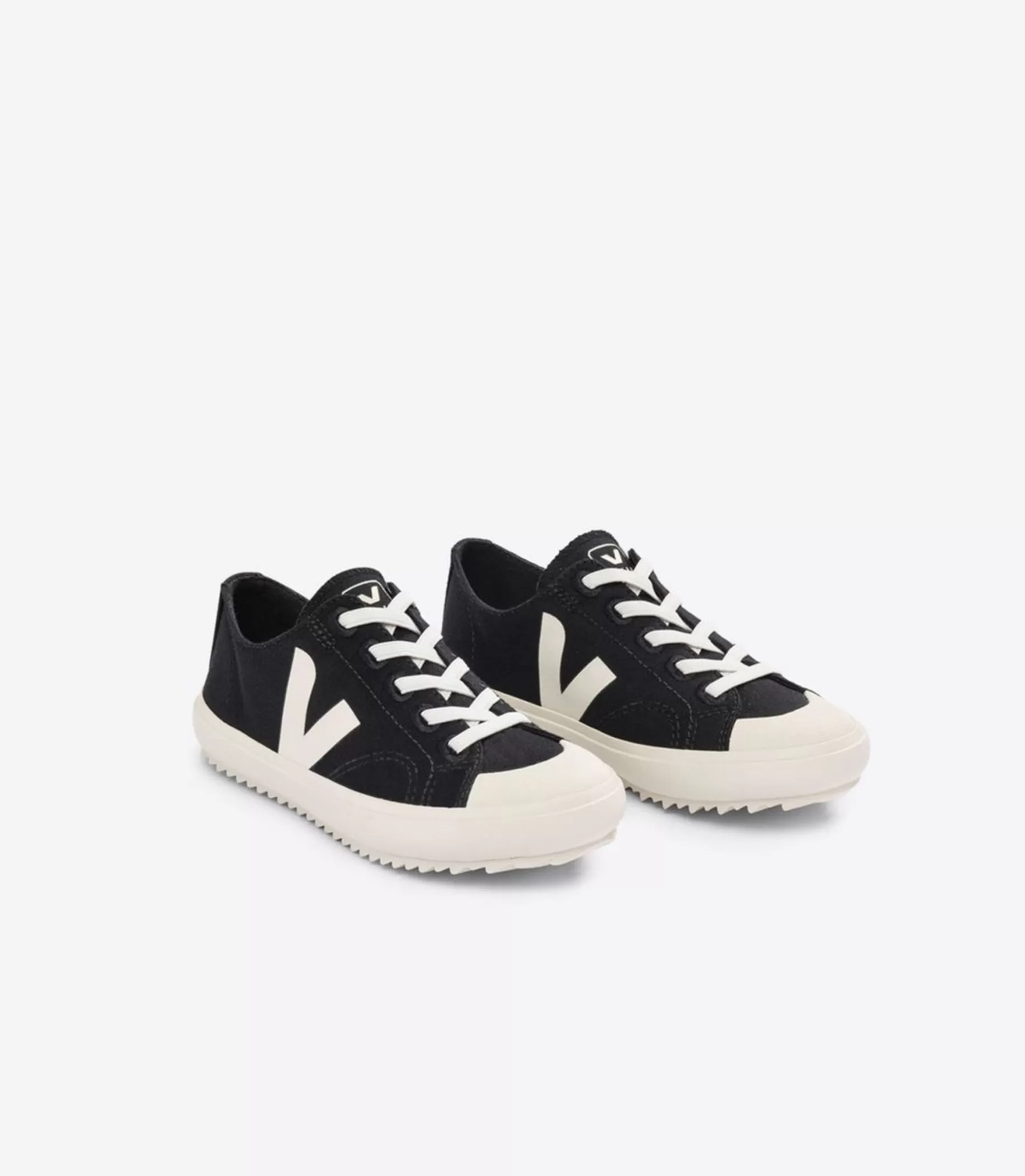 Flash Sale VEJA Flip Elastic Laces Canvas Black Pierre