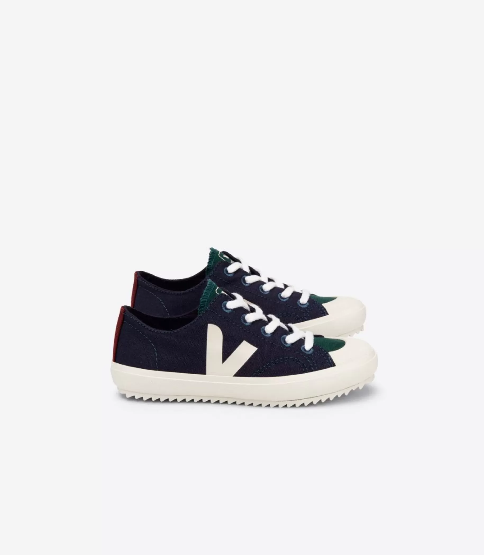 Shop VEJA Flip Laces Canvas Multico Marine