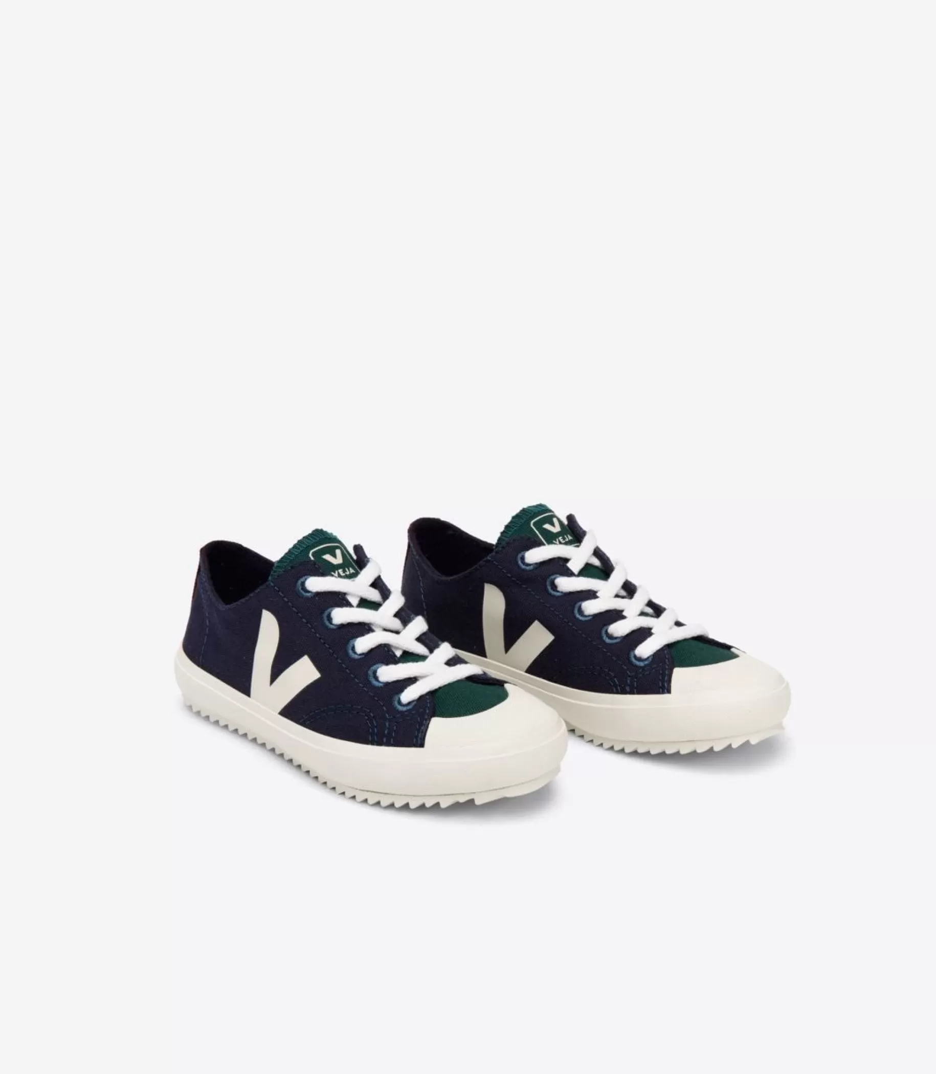 Shop VEJA Flip Laces Canvas Multico Marine