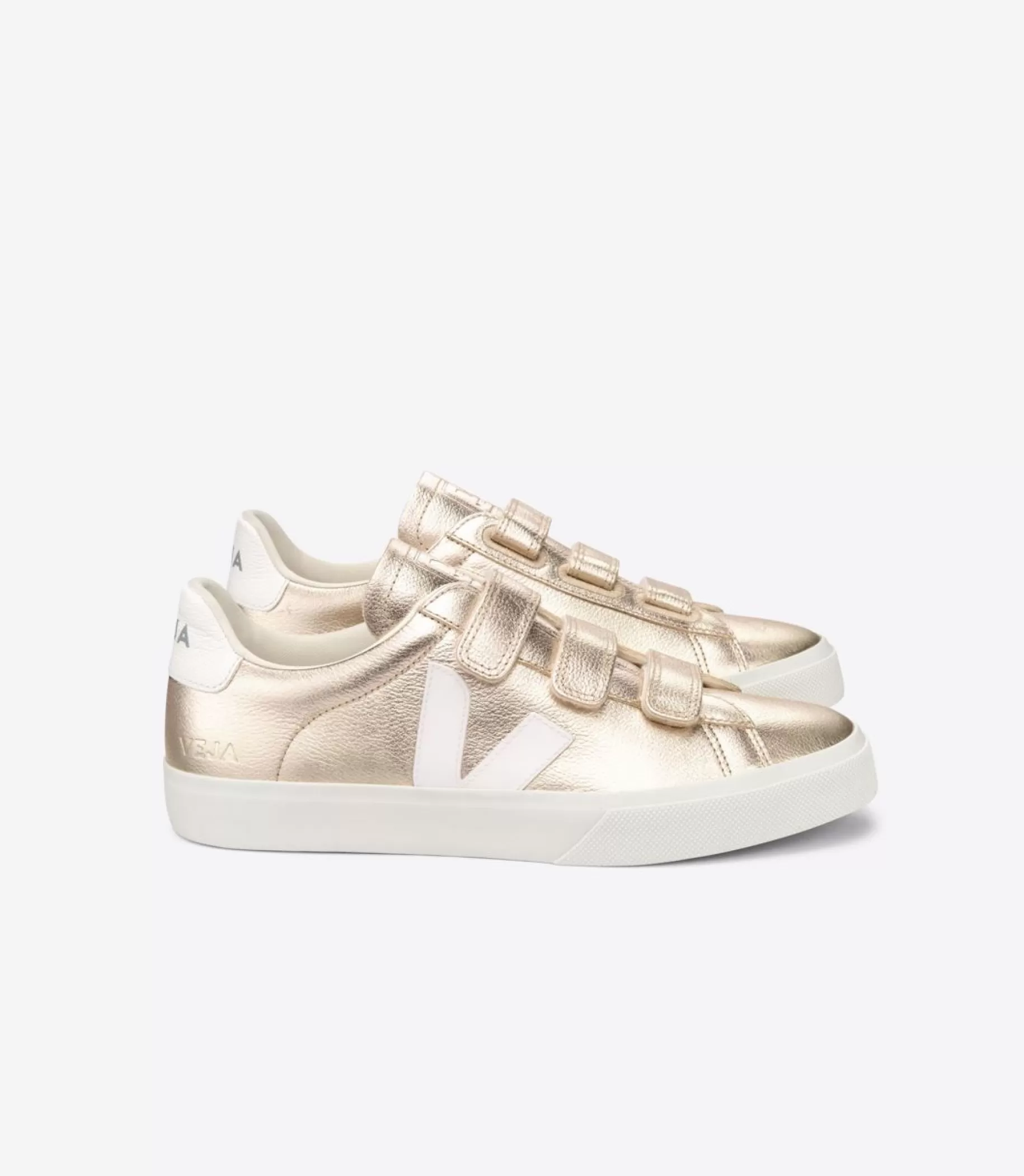 Cheap VEJA Recife Chromefree Leather Platine White