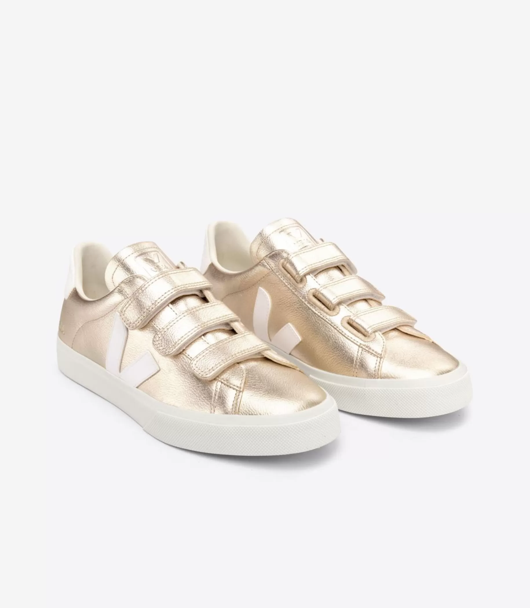 Cheap VEJA Recife Chromefree Leather Platine White
