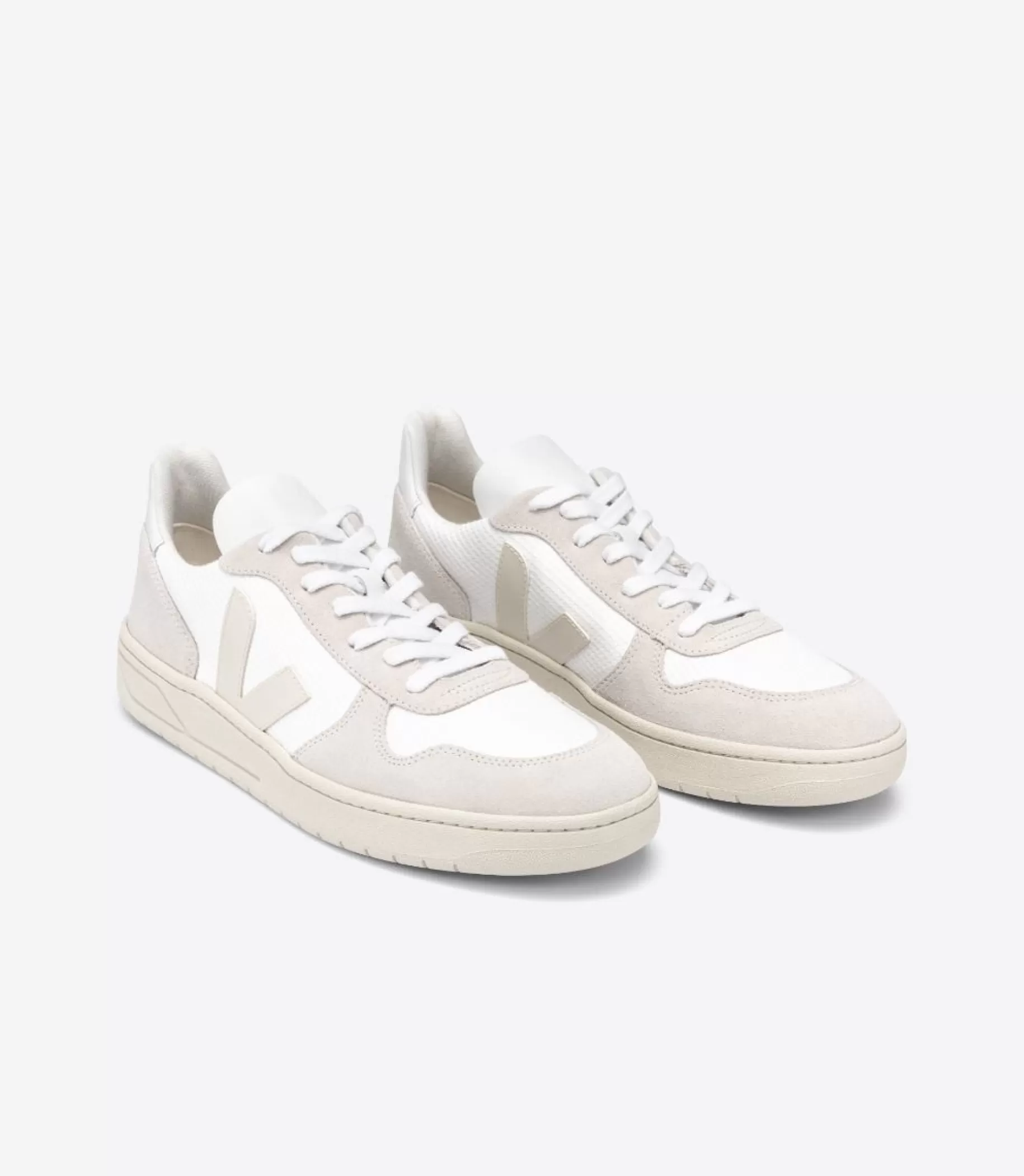 Best Sale VEJA V-10 B-Mesh White Natural Pierre