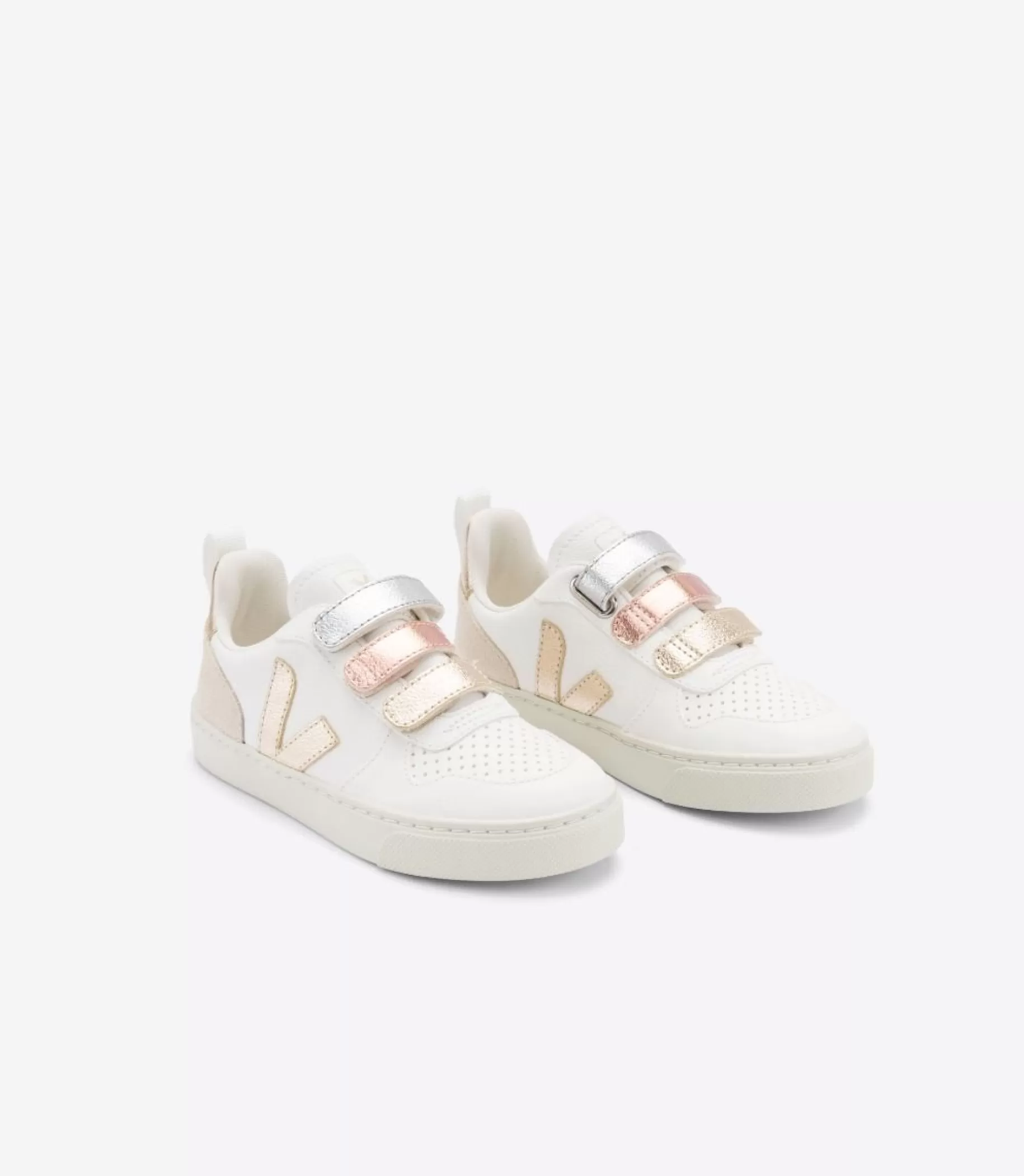 Cheap VEJA V-10 Chromefree Leather Multico White Shiny