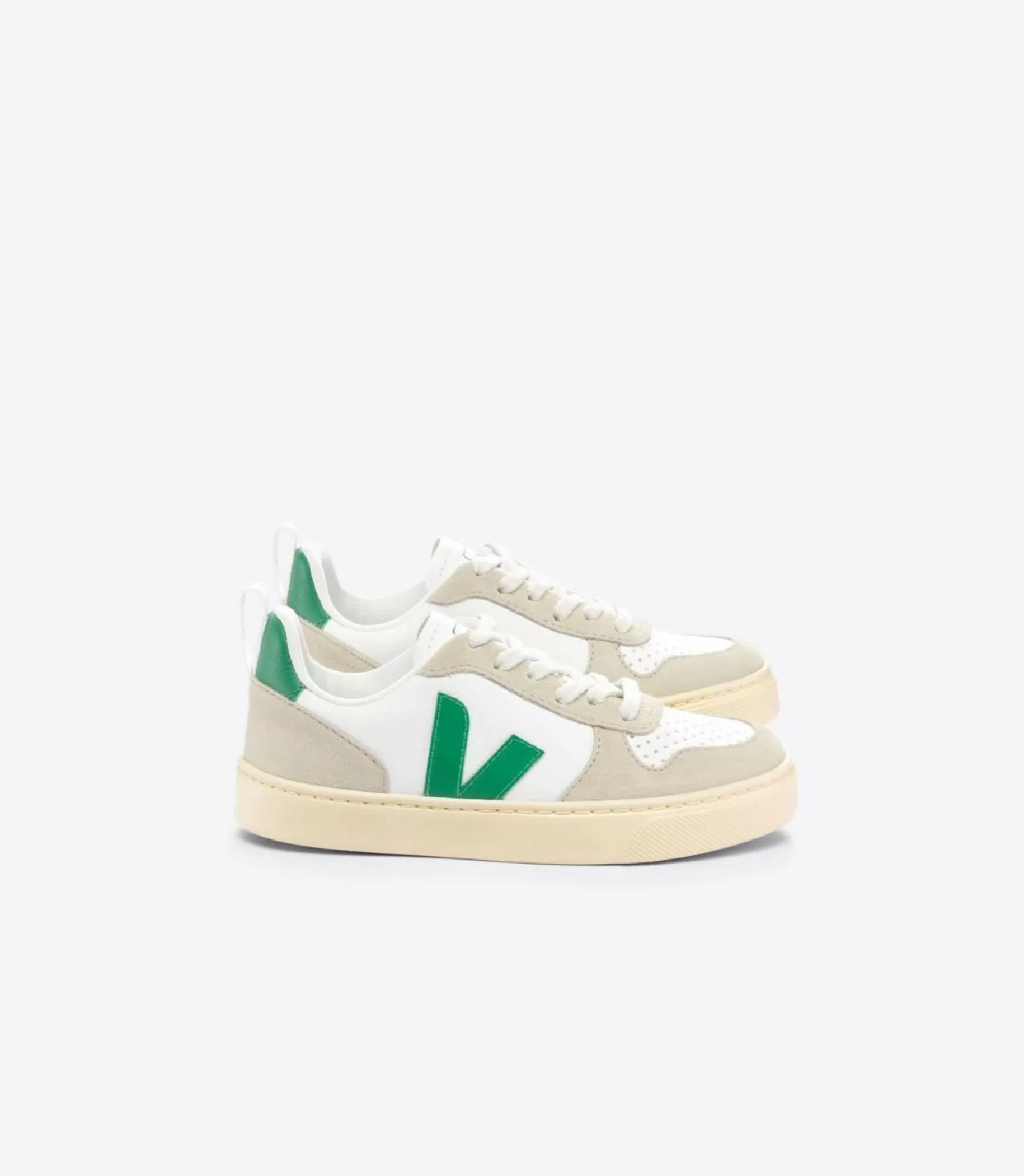 Best VEJA V-10 Chromefree Leather White Emeraude Almond