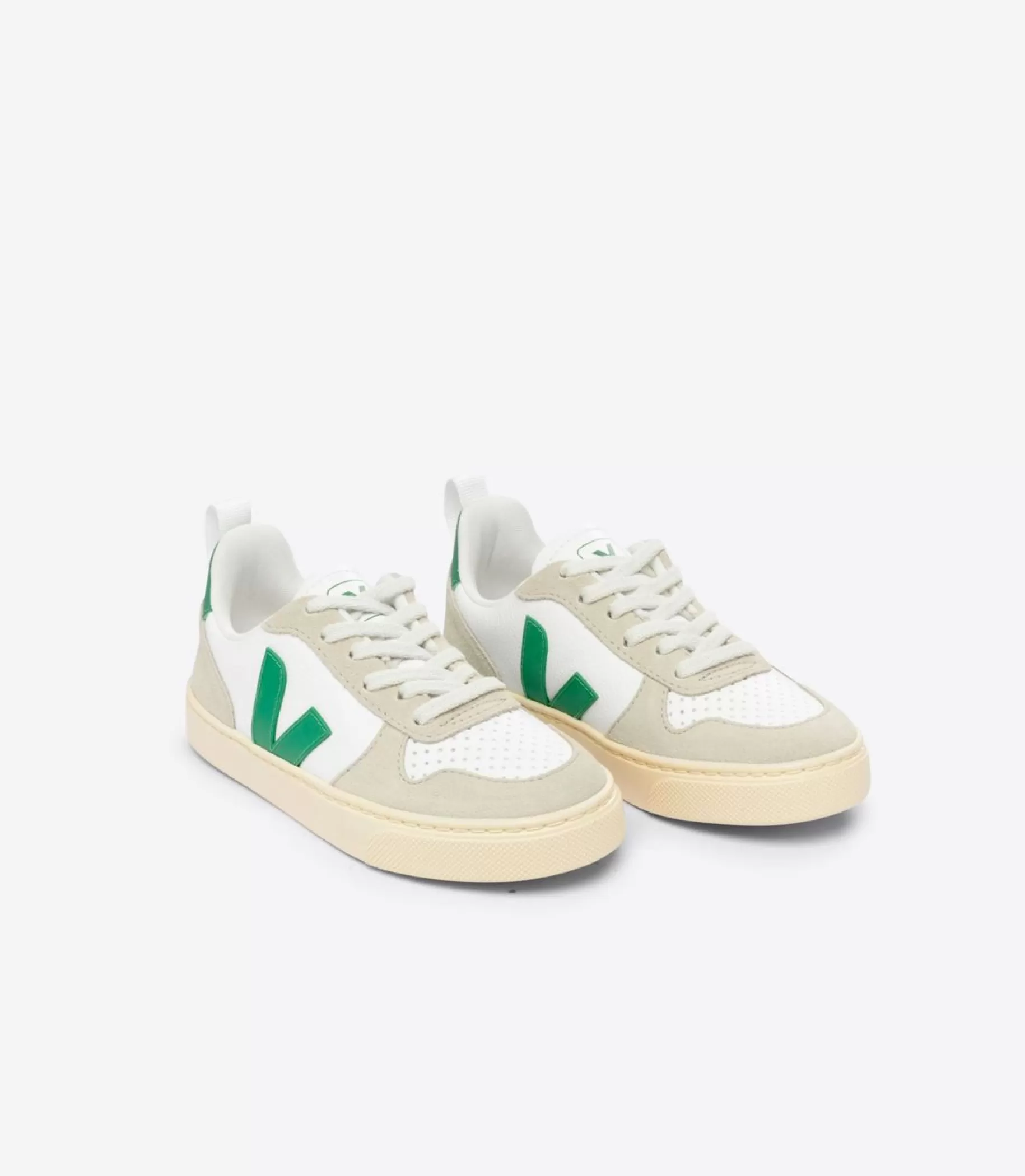 Best VEJA V-10 Chromefree Leather White Emeraude Almond