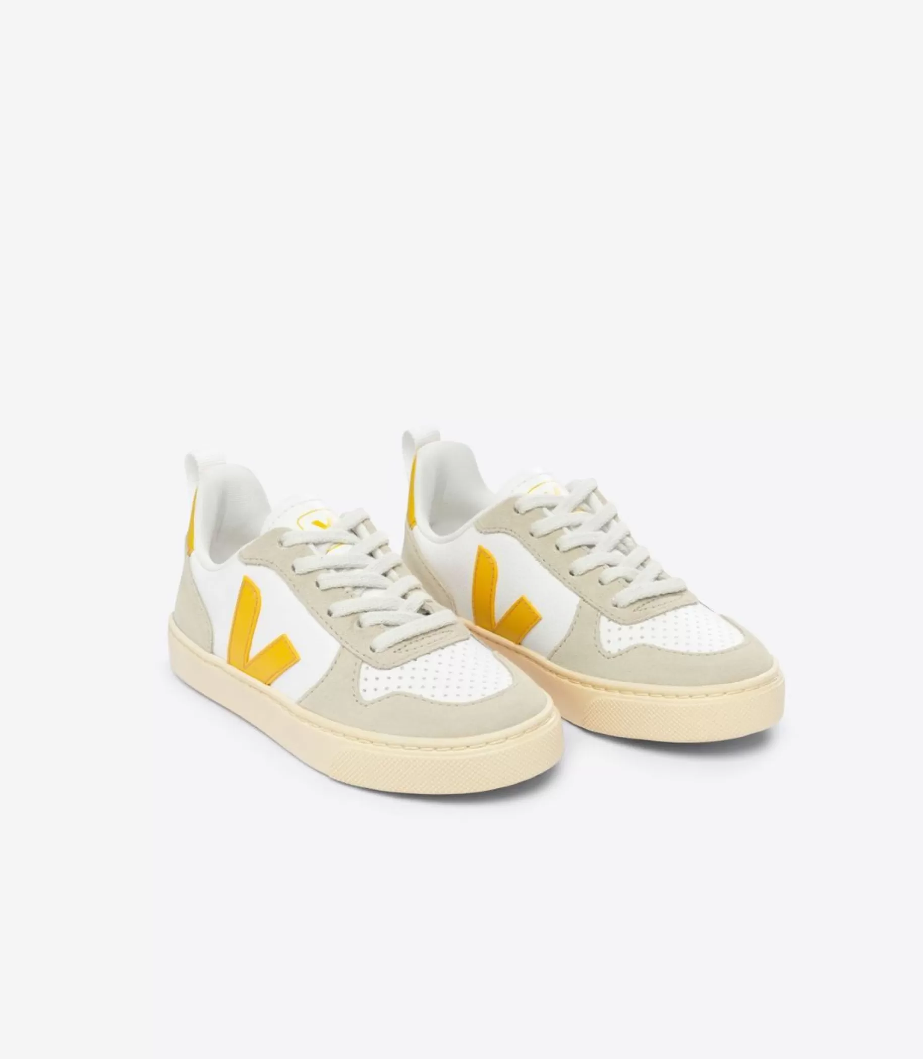 New VEJA V-10 Chromefree Leather White Ouro Almond
