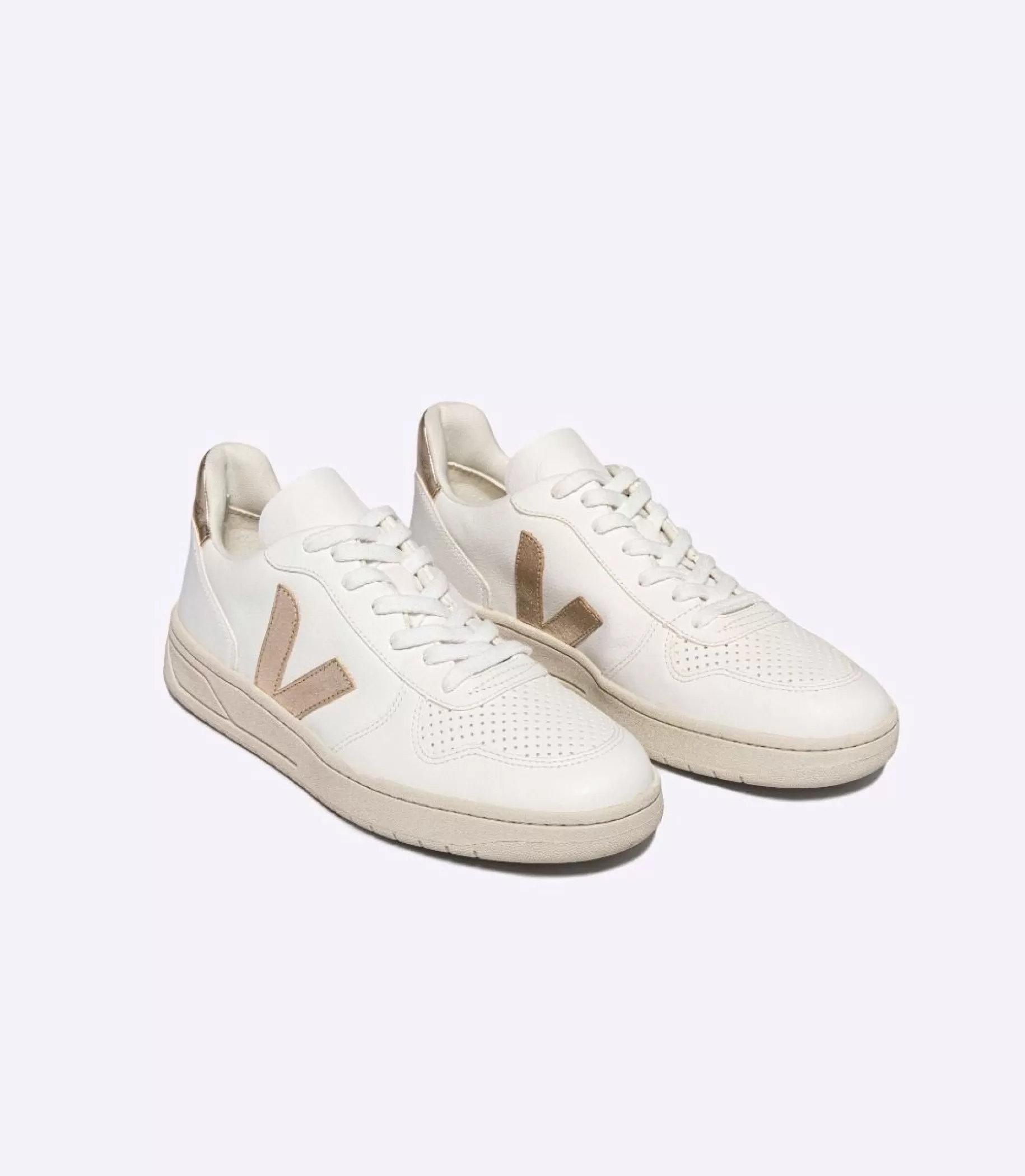 Clearance VEJA V-10 Chromefree Leather White Platine