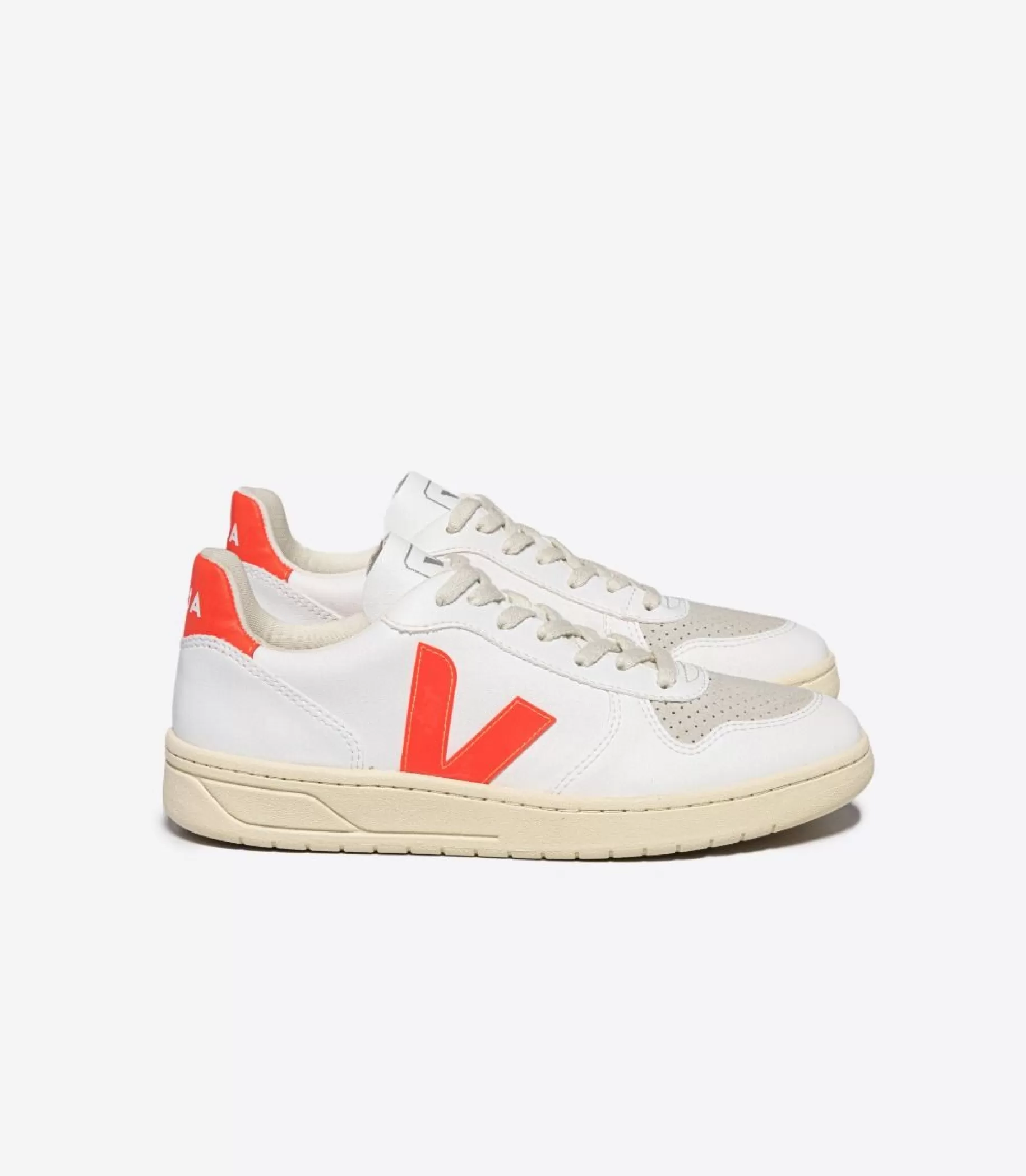Cheap VEJA V-10 Cwl White Orange Fluo
