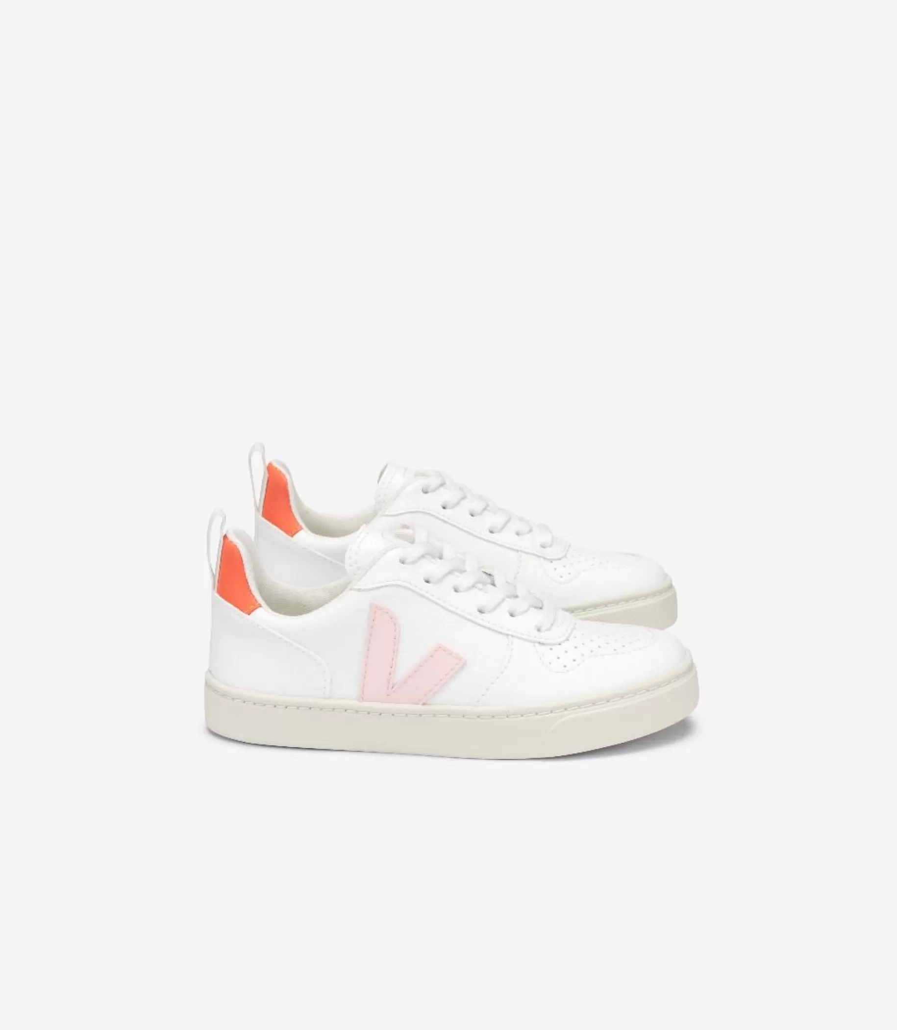 Sale VEJA V-10 Laces Cwl White Petale Orange Fluo