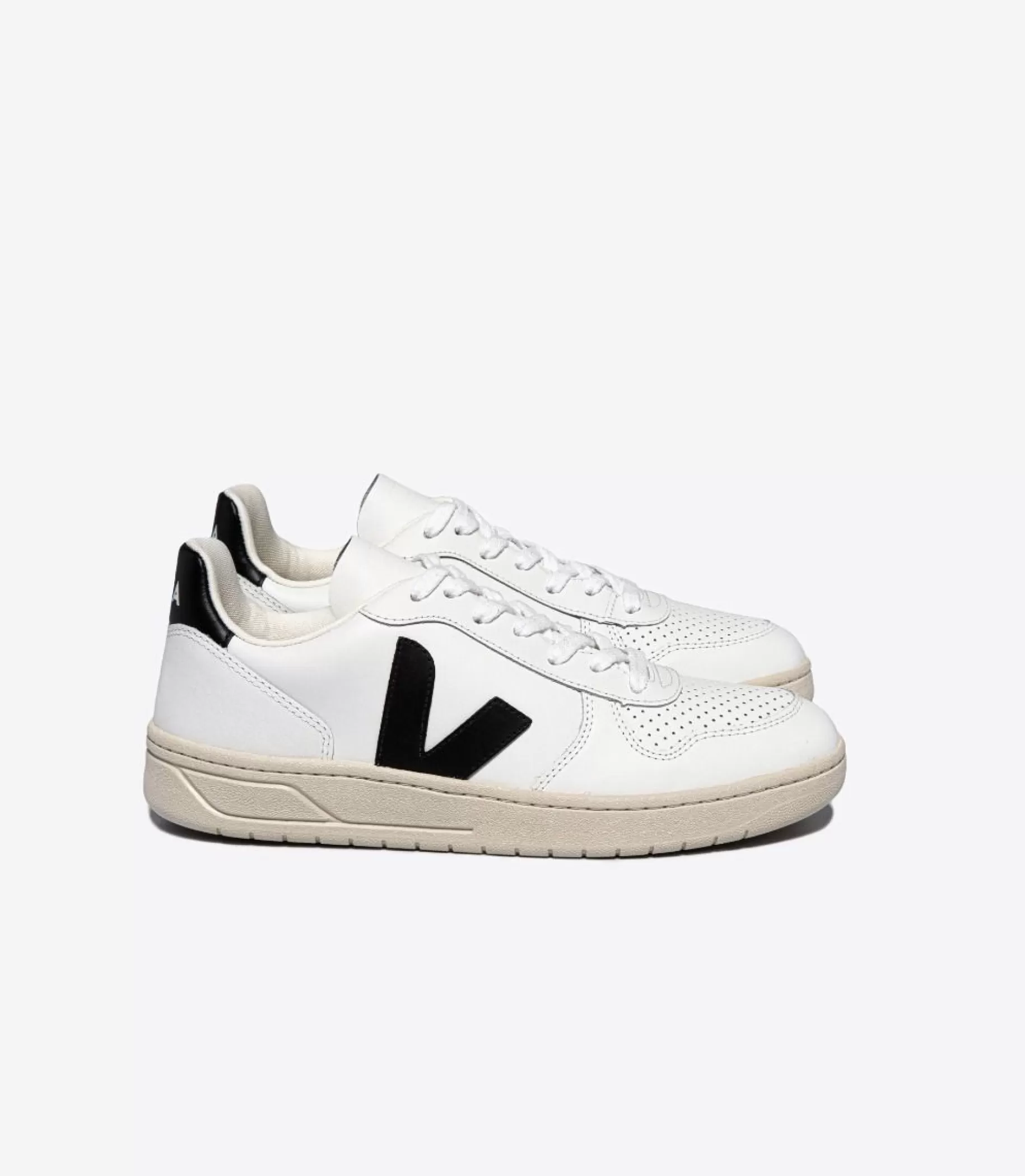 Best Sale VEJA V-10 Leather Extra White Black