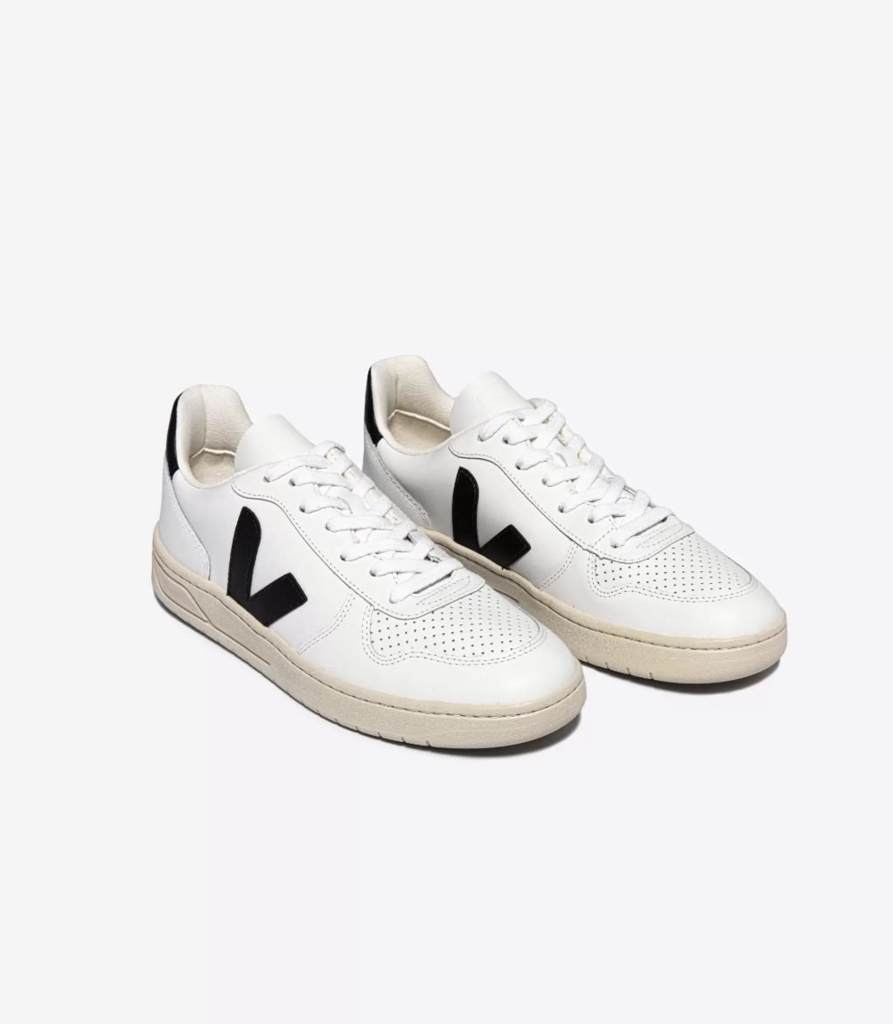 Best Sale VEJA V-10 Leather Extra White Black