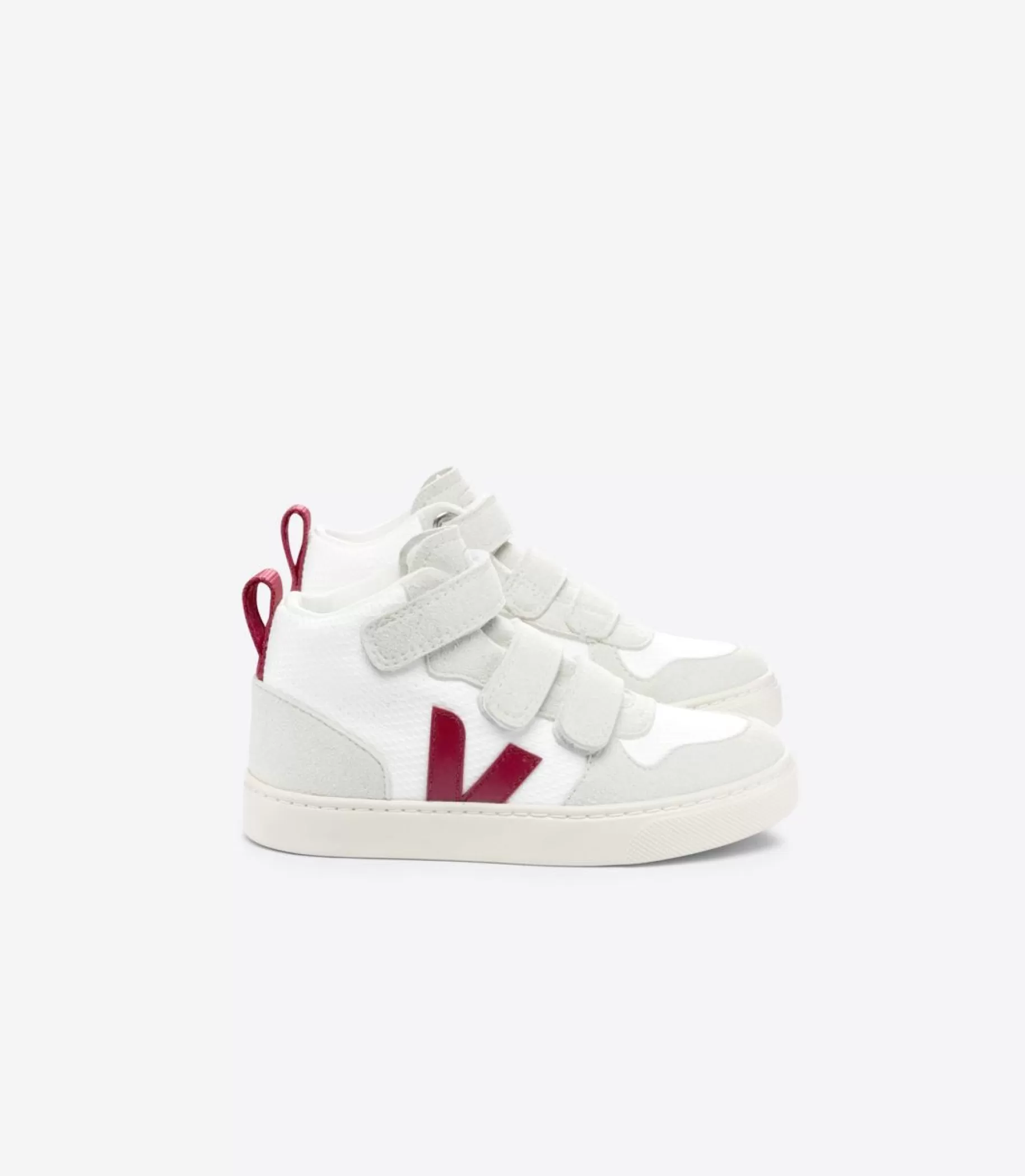 Clearance VEJA V-10 Mid B-Mesh White Marsala