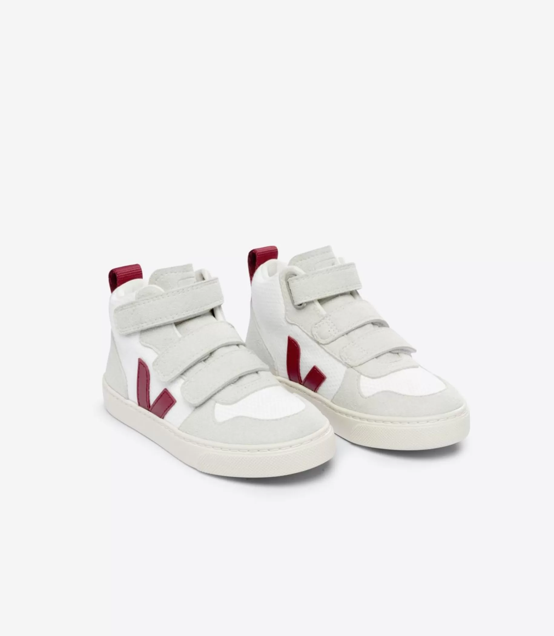 Clearance VEJA V-10 Mid B-Mesh White Marsala