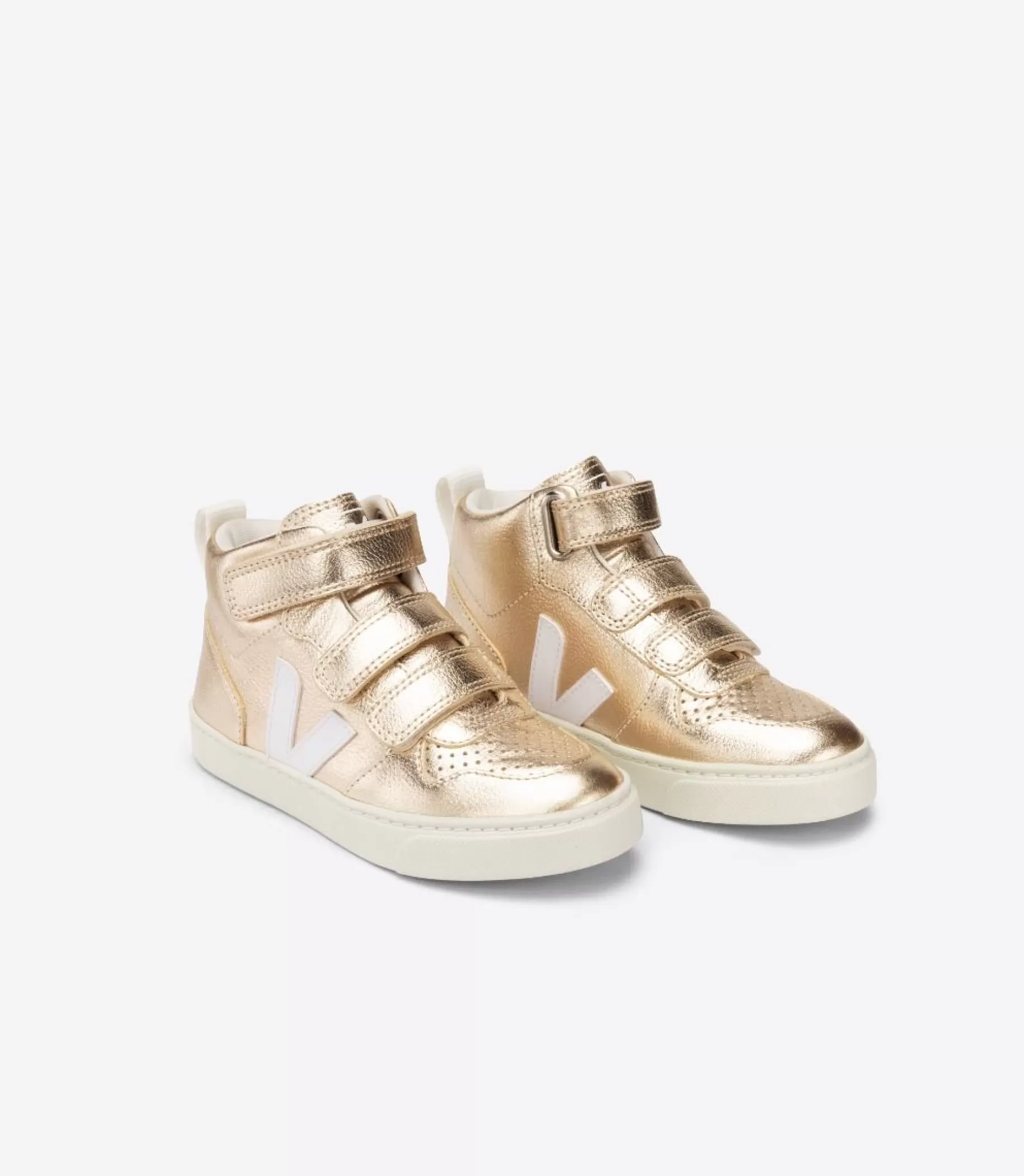 Online VEJA V-10 Mid Chromefree Leather Platine White