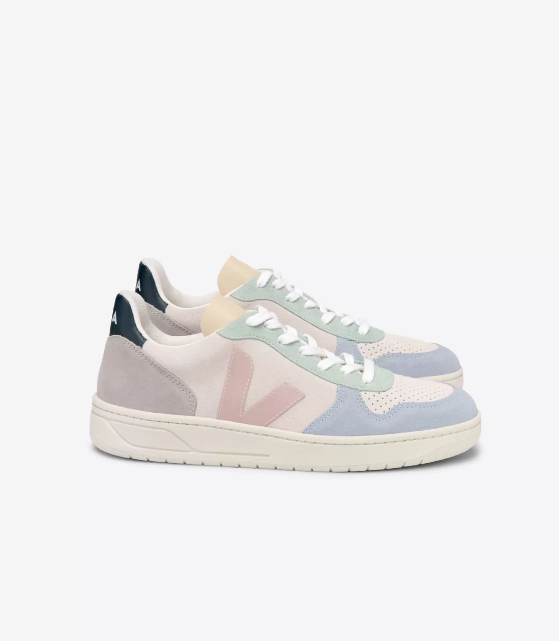 Cheap VEJA V-10 Suede Multico Natural Babe