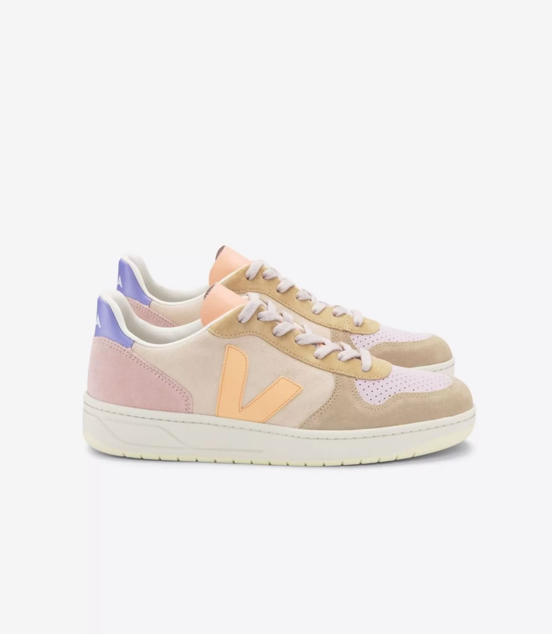 Cheap VEJA V-10 Suede Multico Peach