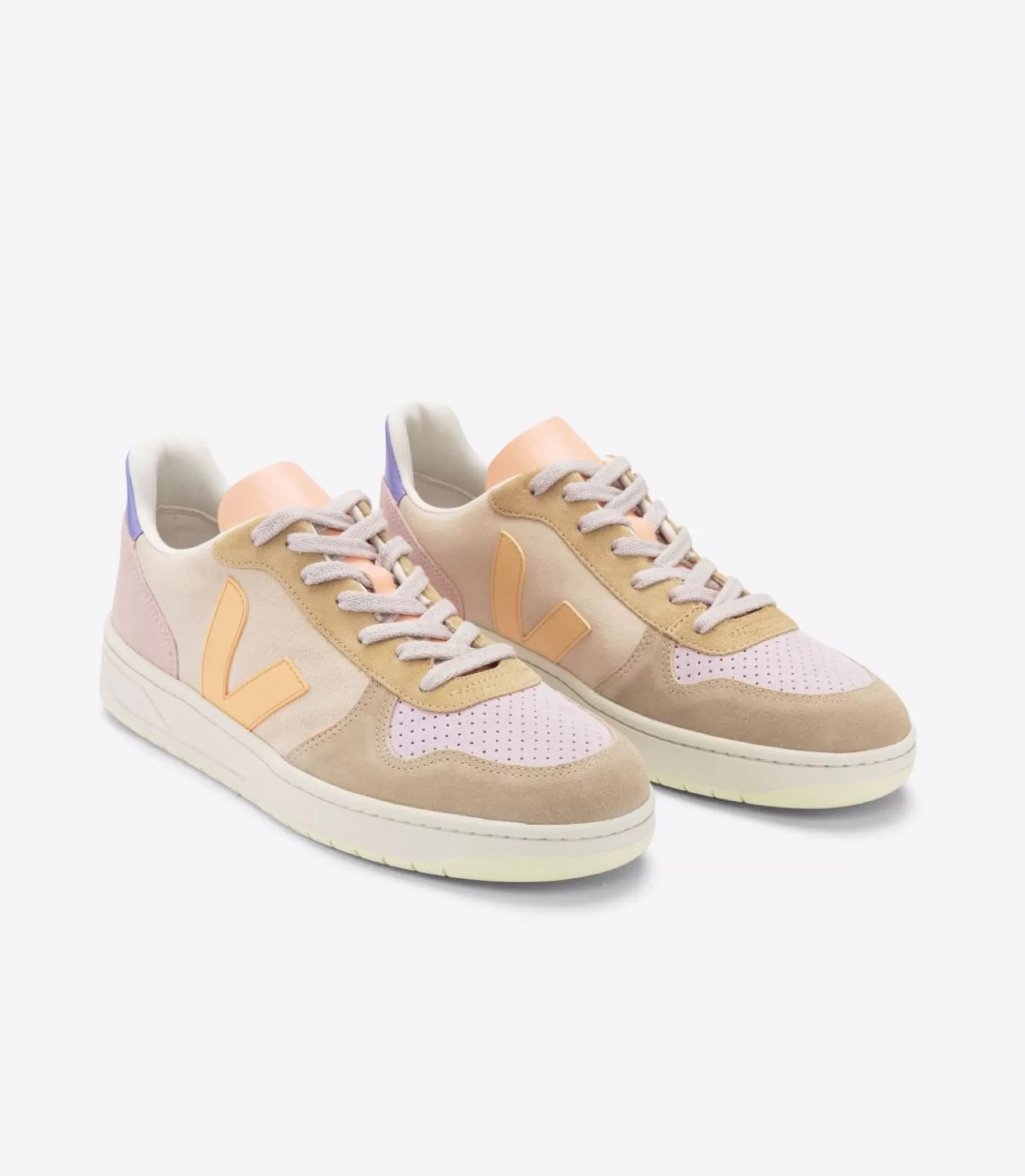 Cheap VEJA V-10 Suede Multico Peach