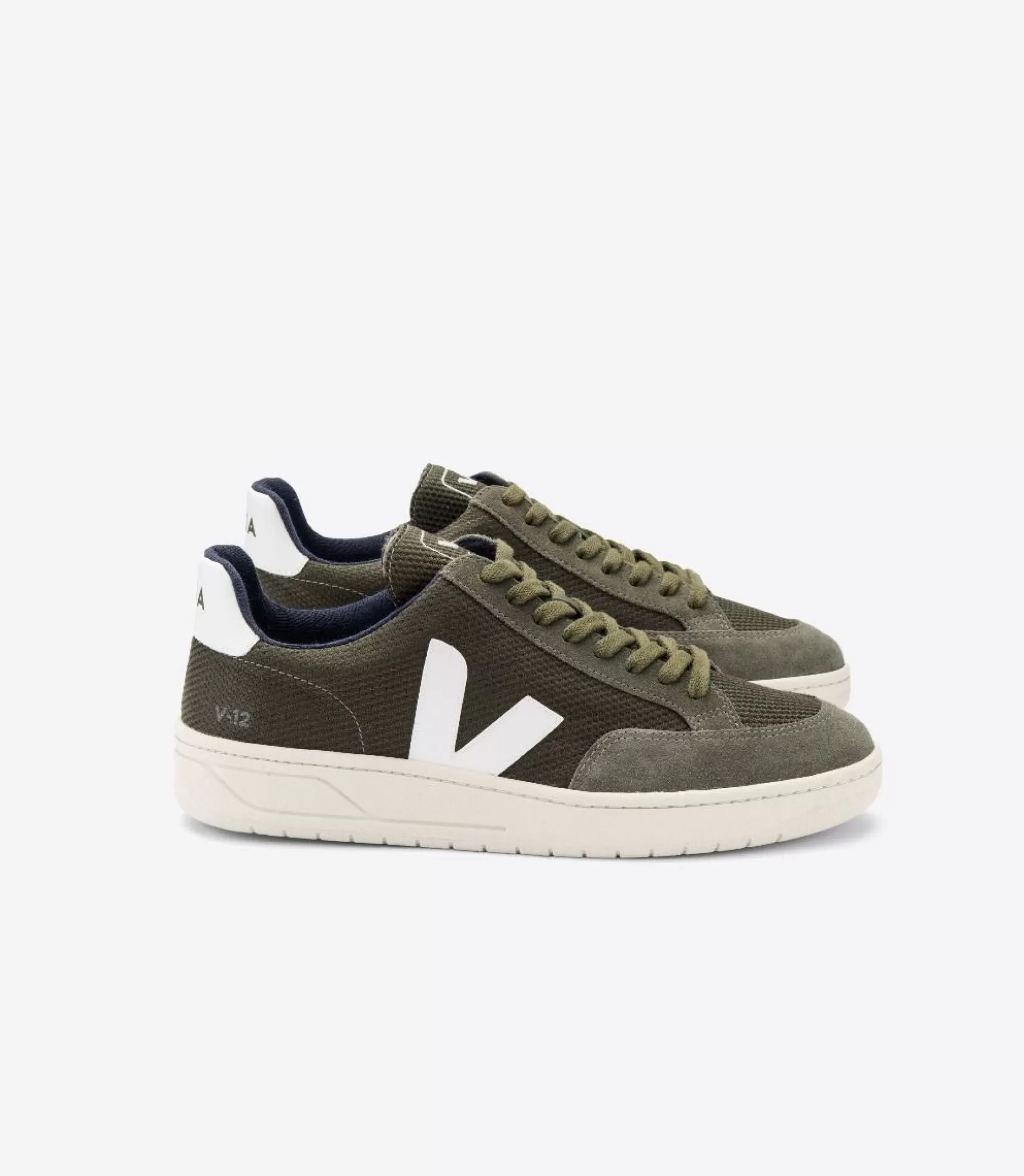 Discount VEJA V-12 B-Mesh Olive White