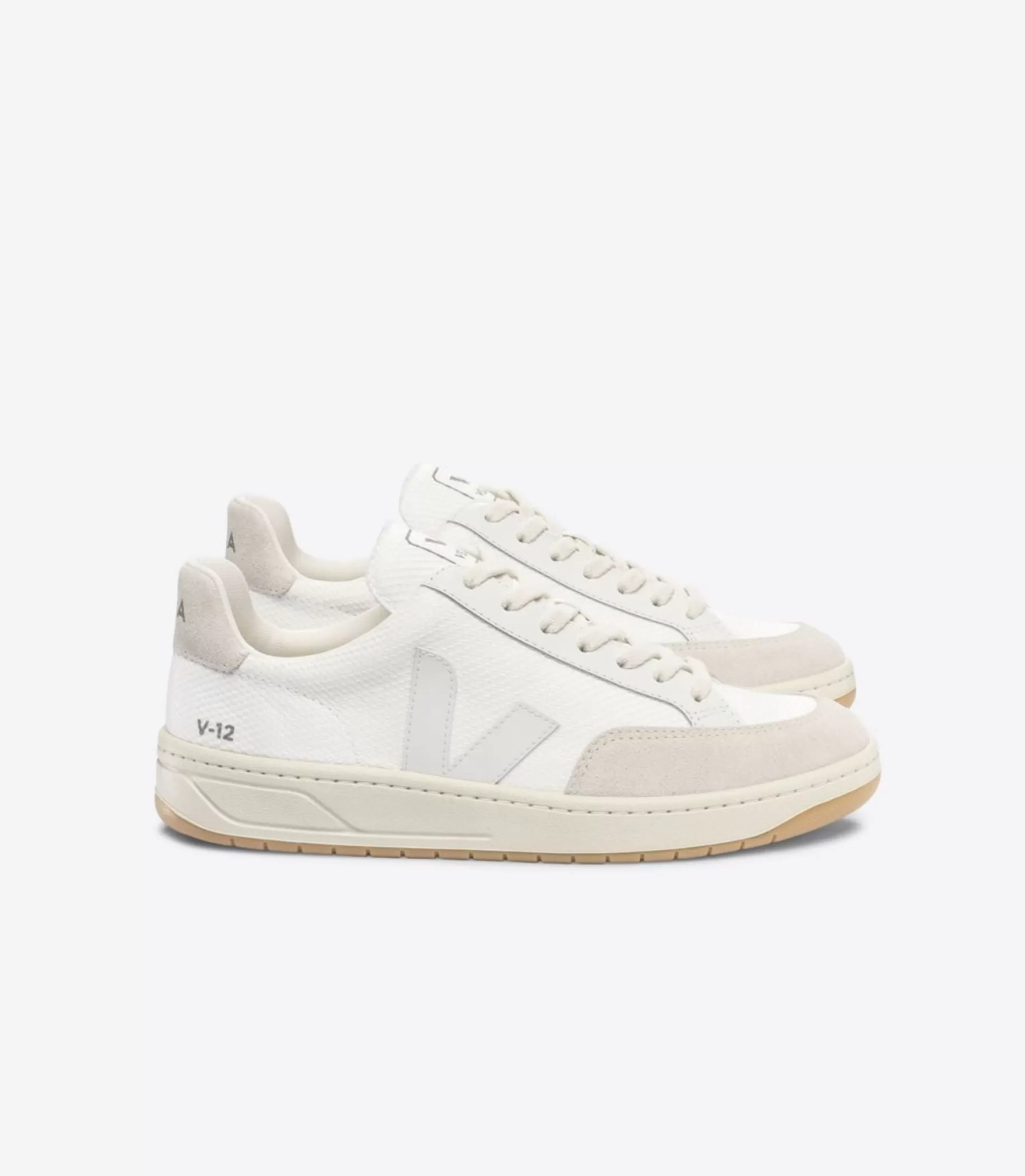 New VEJA V-12 B-Mesh White Natural