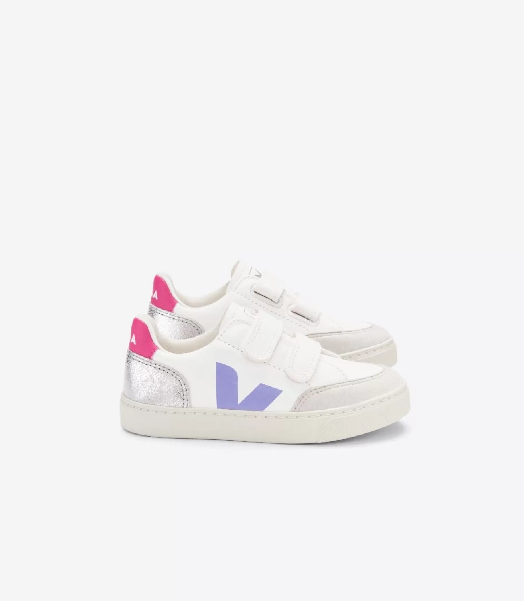 Best VEJA V-12 Chromefree Leather Multico Silver