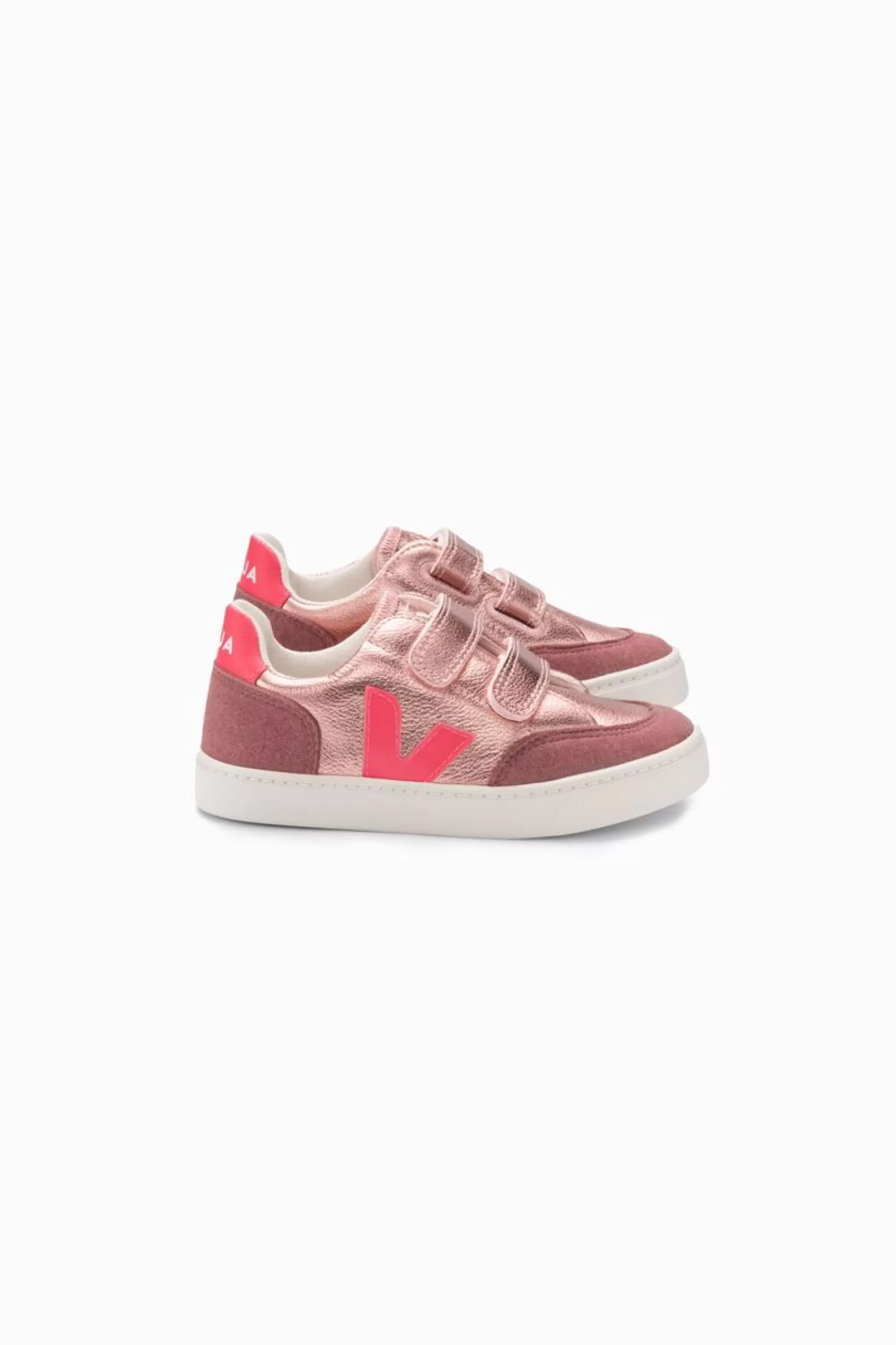Outlet VEJA V-12 Chromefree Leather Nacre Rose Fluo