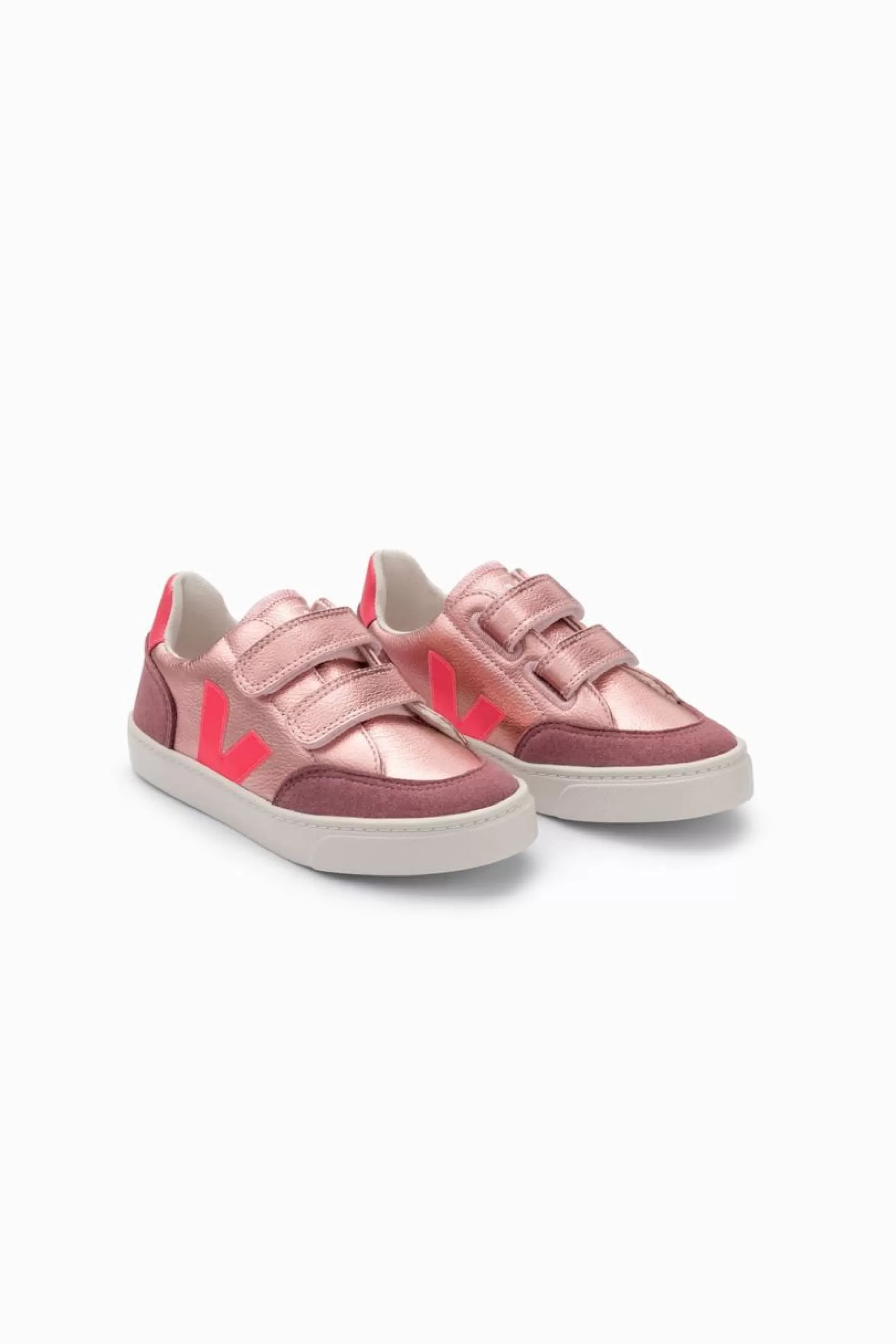 Outlet VEJA V-12 Chromefree Leather Nacre Rose Fluo