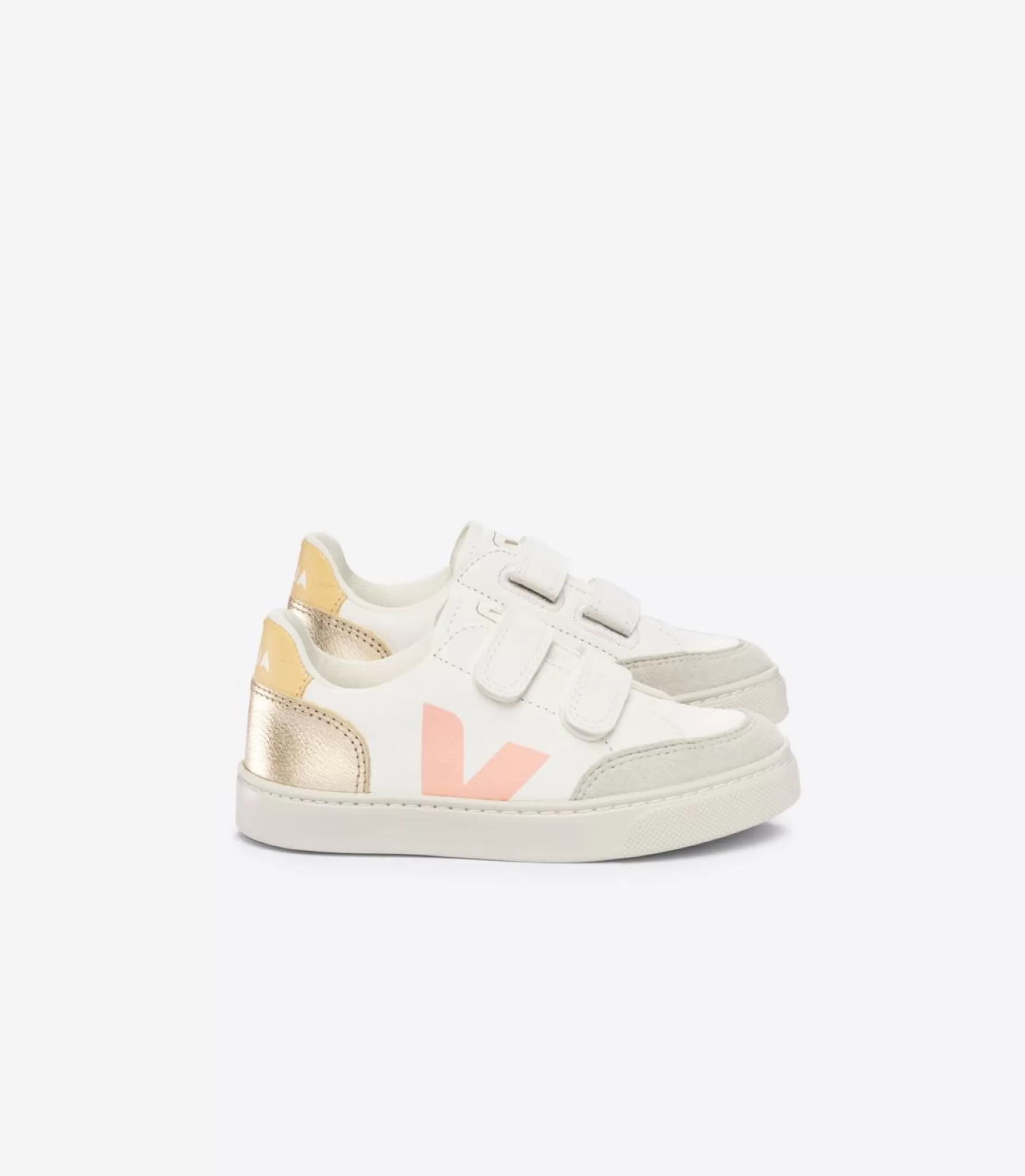Shop VEJA V-12 Chromefree Leather White Multico Platine