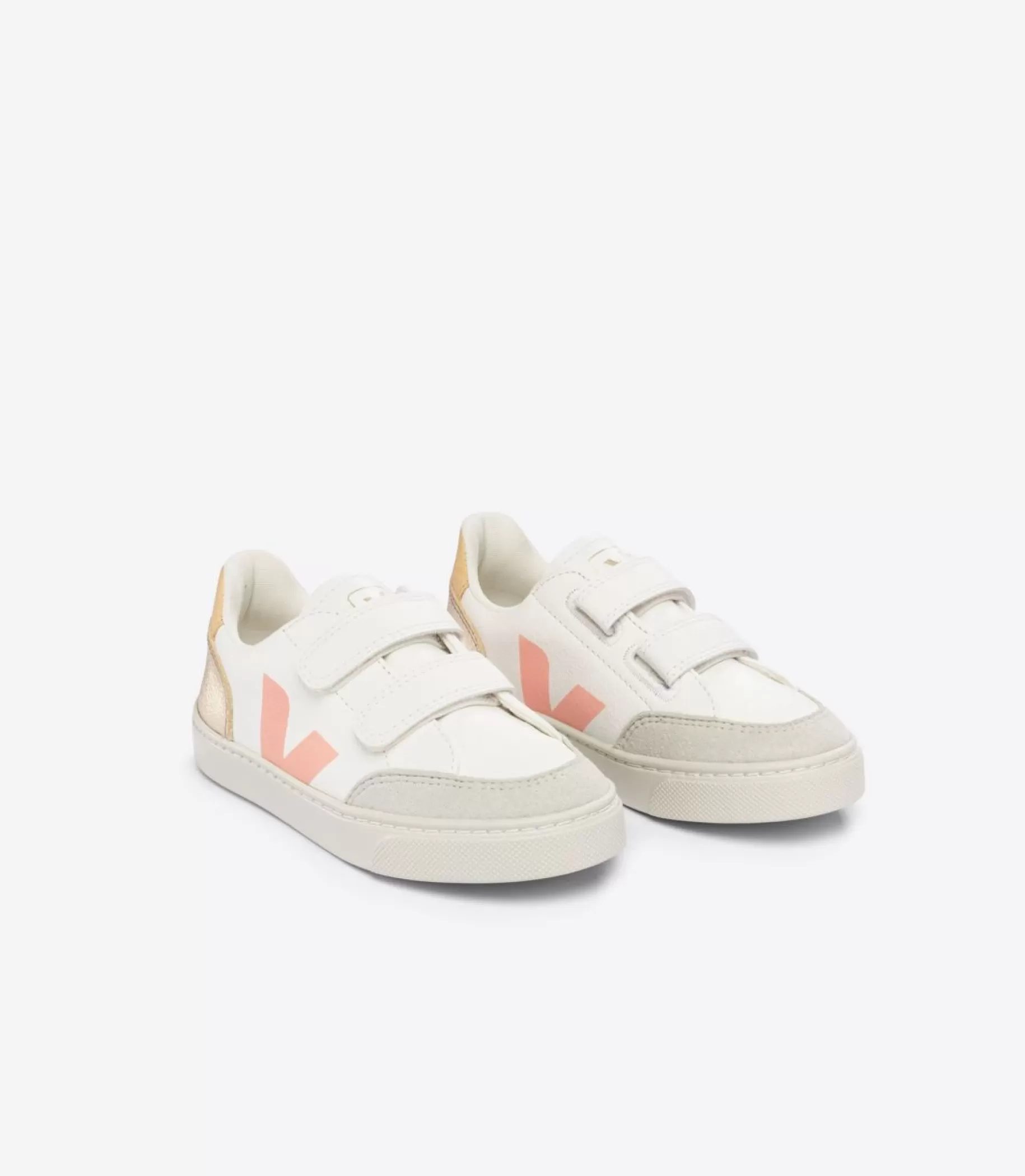 Shop VEJA V-12 Chromefree Leather White Multico Platine