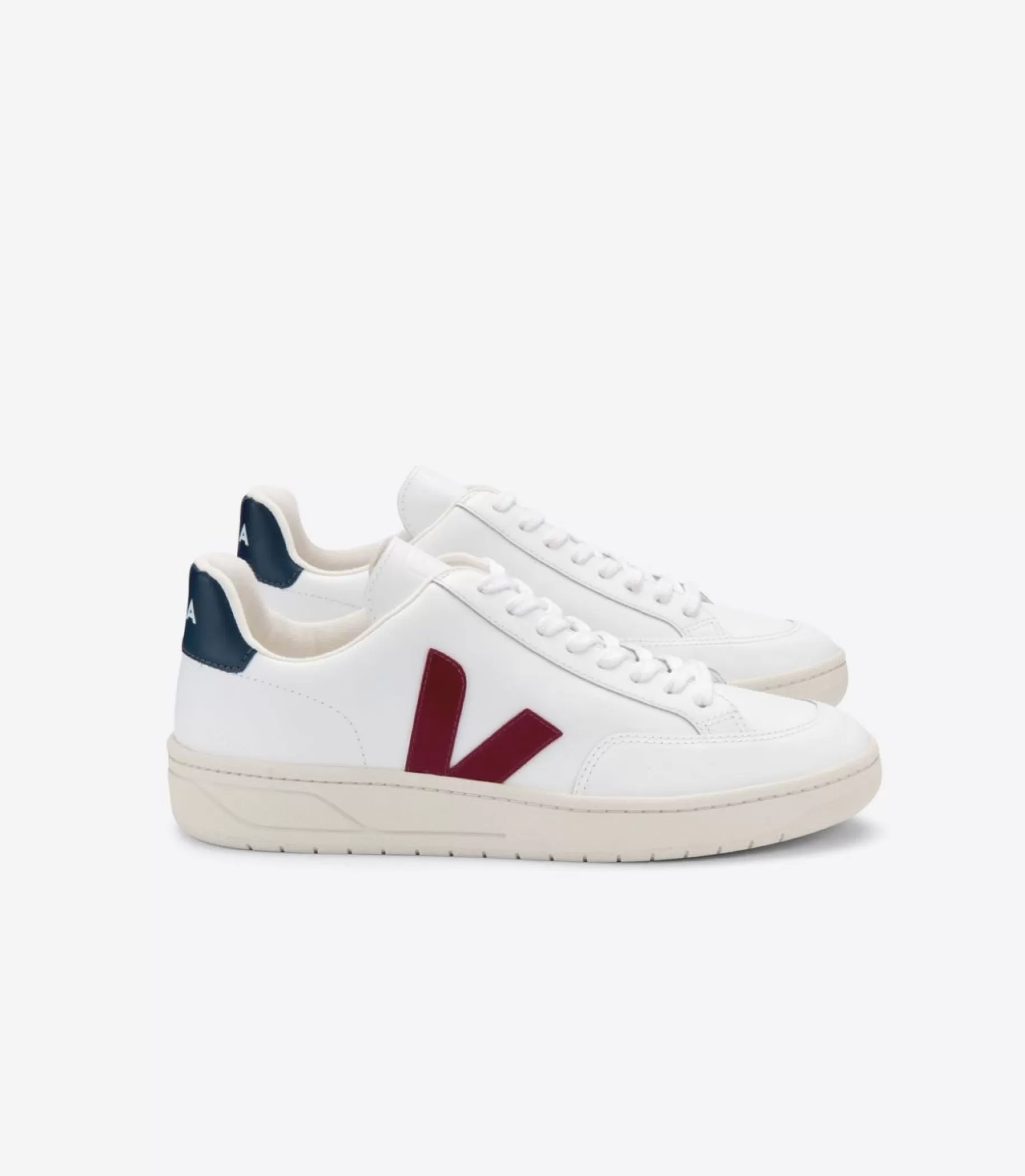 Outlet VEJA V-12 Leather Extra White Marsala Nautico