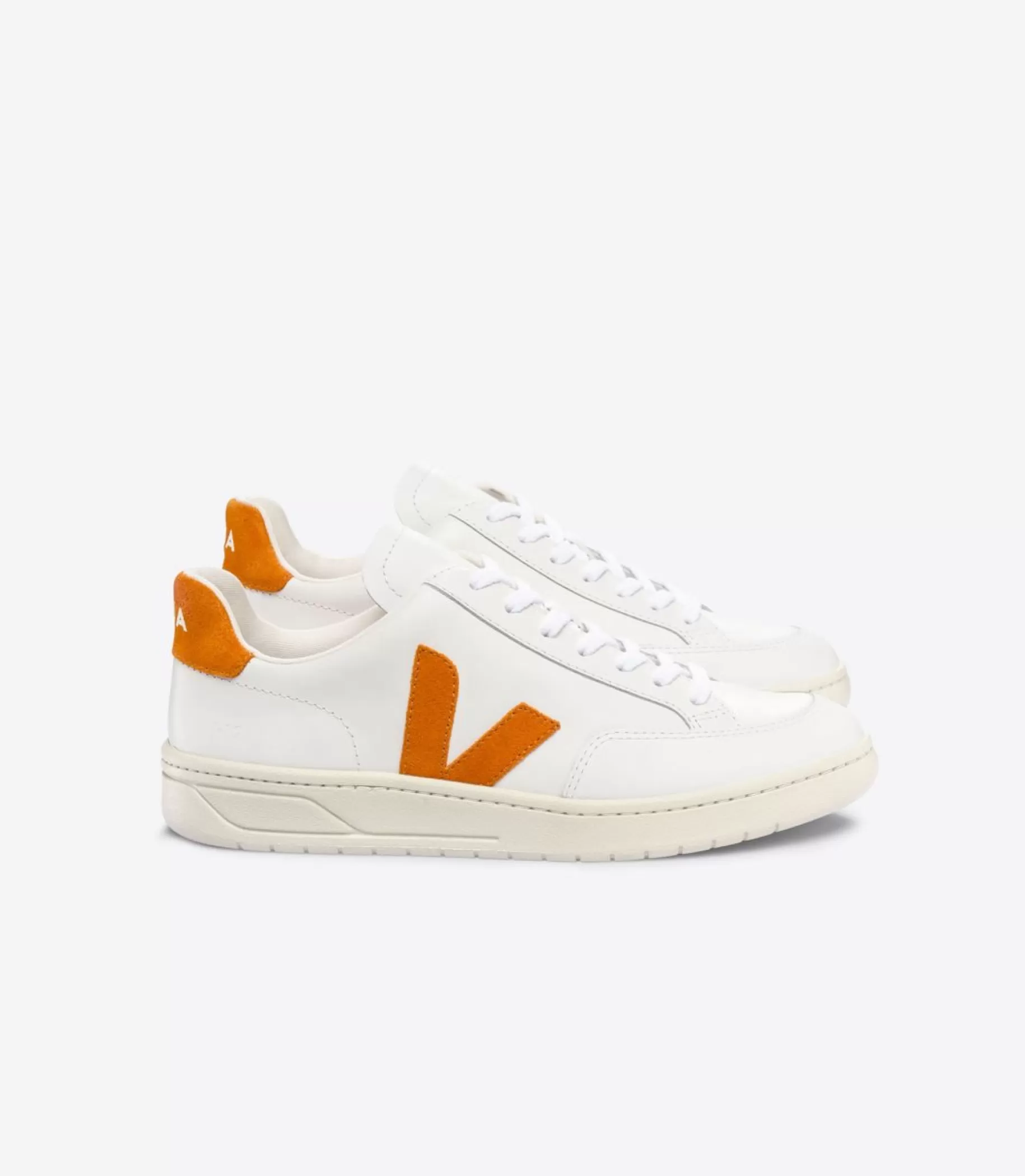 Outlet VEJA V-12 Leather White Pumpkin