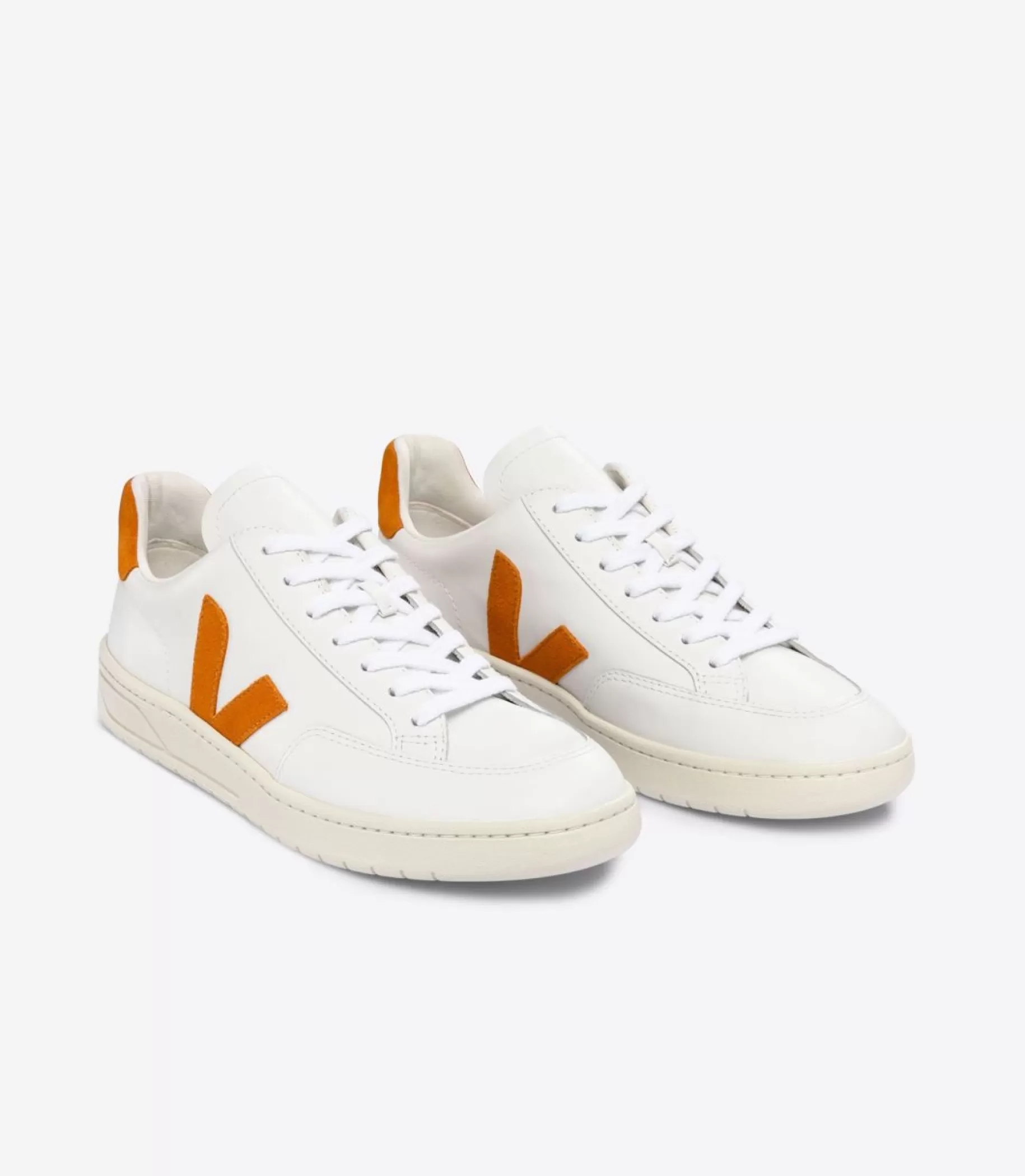 Outlet VEJA V-12 Leather White Pumpkin