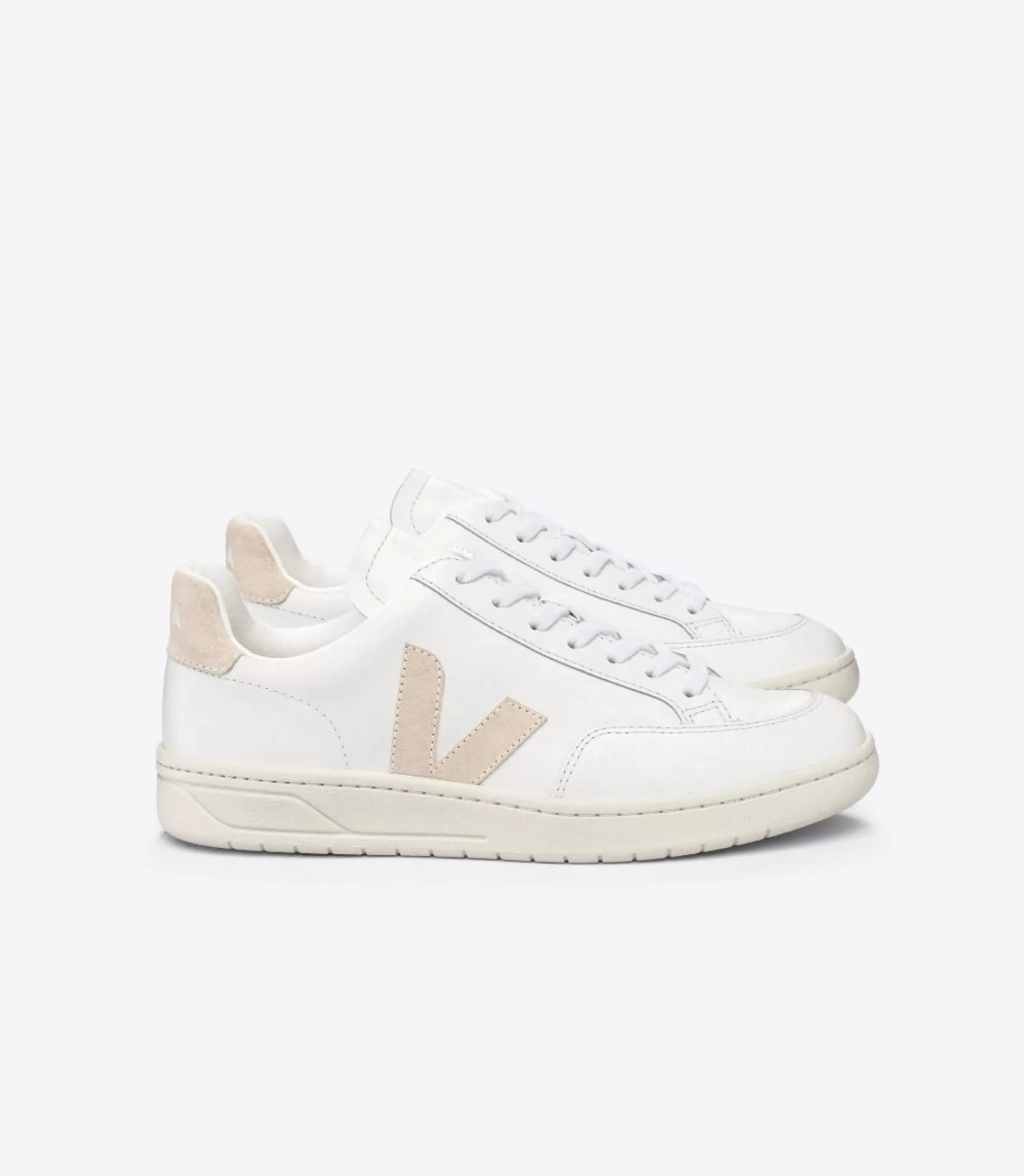 Fashion VEJA V-12 Leather White Sable