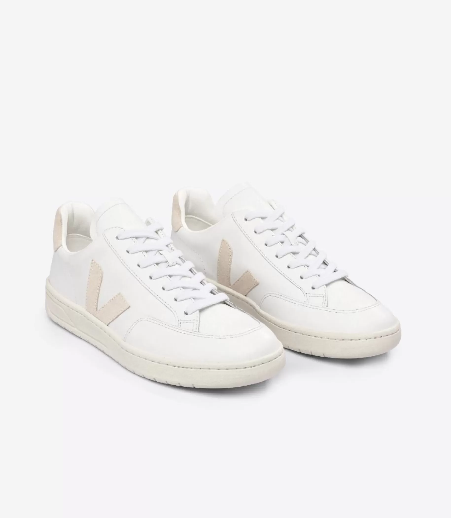 Fashion VEJA V-12 Leather White Sable
