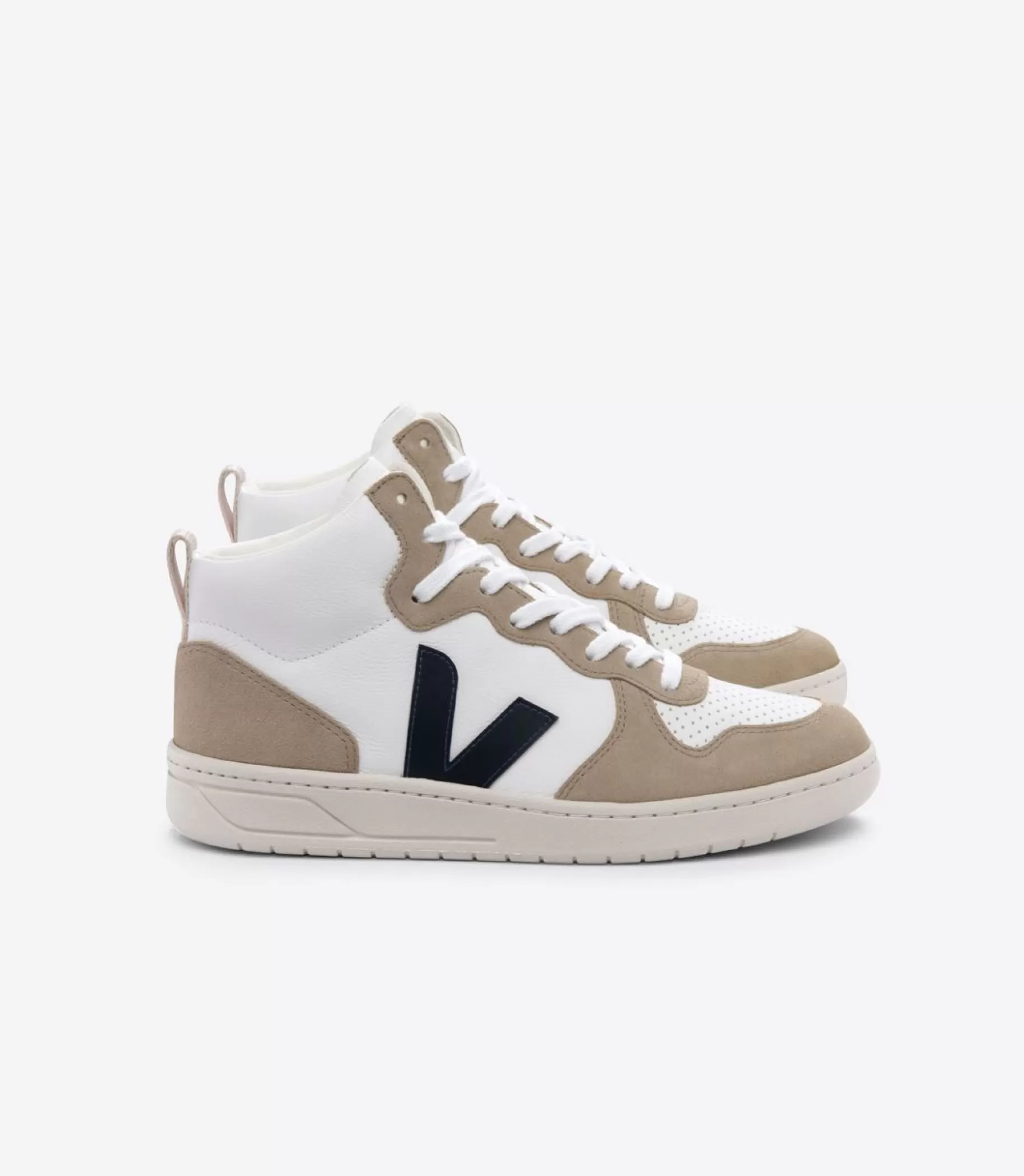 Best Sale VEJA V-15 Chromefree Leather White Nautico Sahara