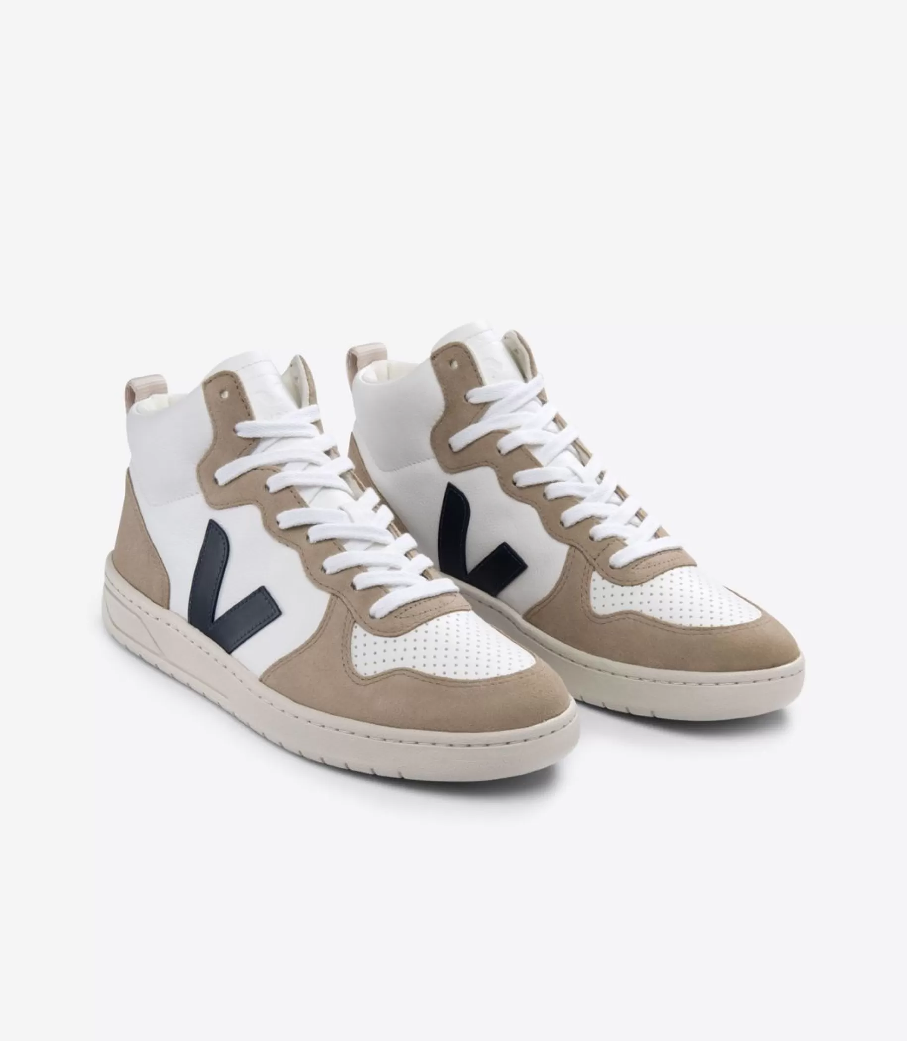 Best Sale VEJA V-15 Chromefree Leather White Nautico Sahara